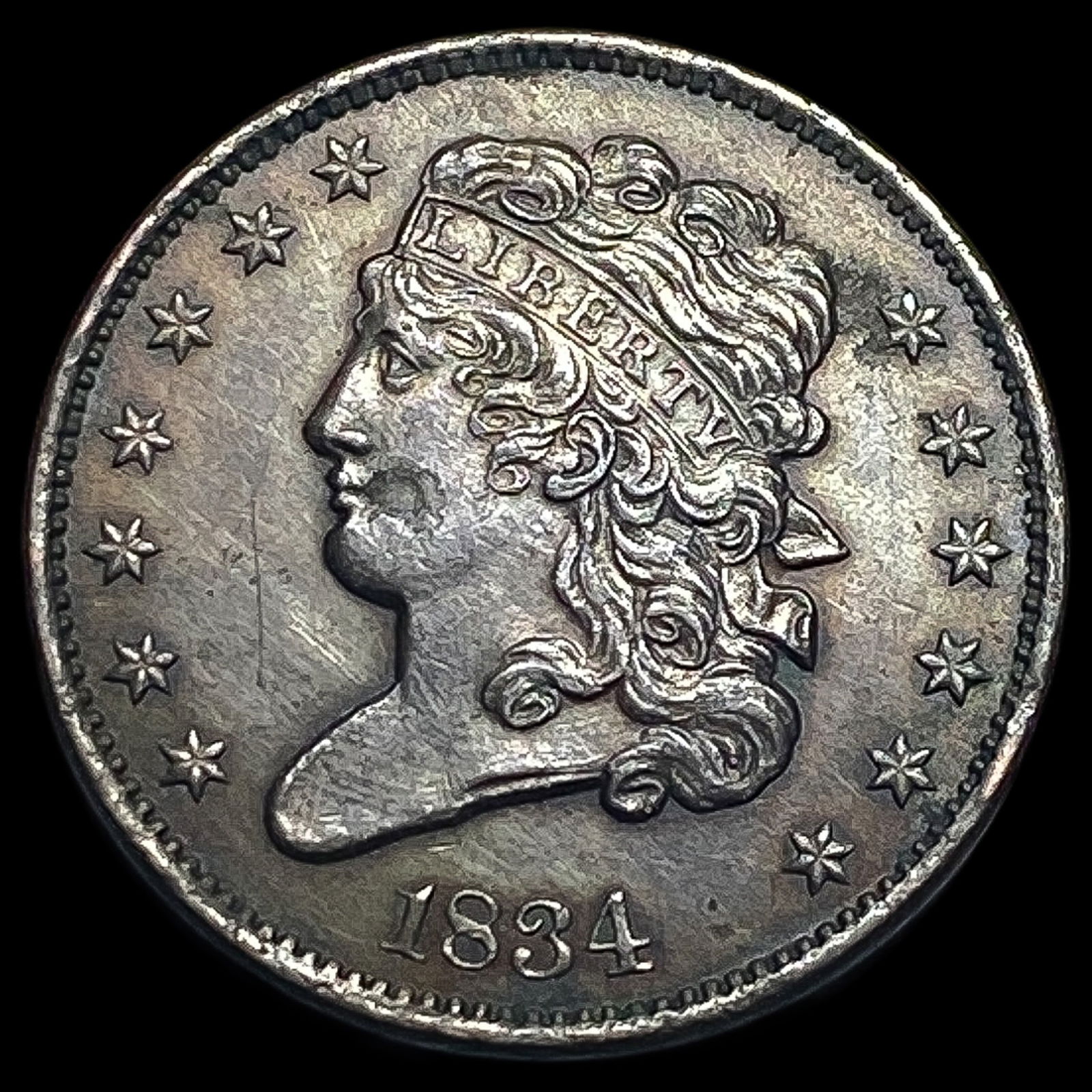 1834 Classic Head Half Cent CHOICE AU (1 of 2)