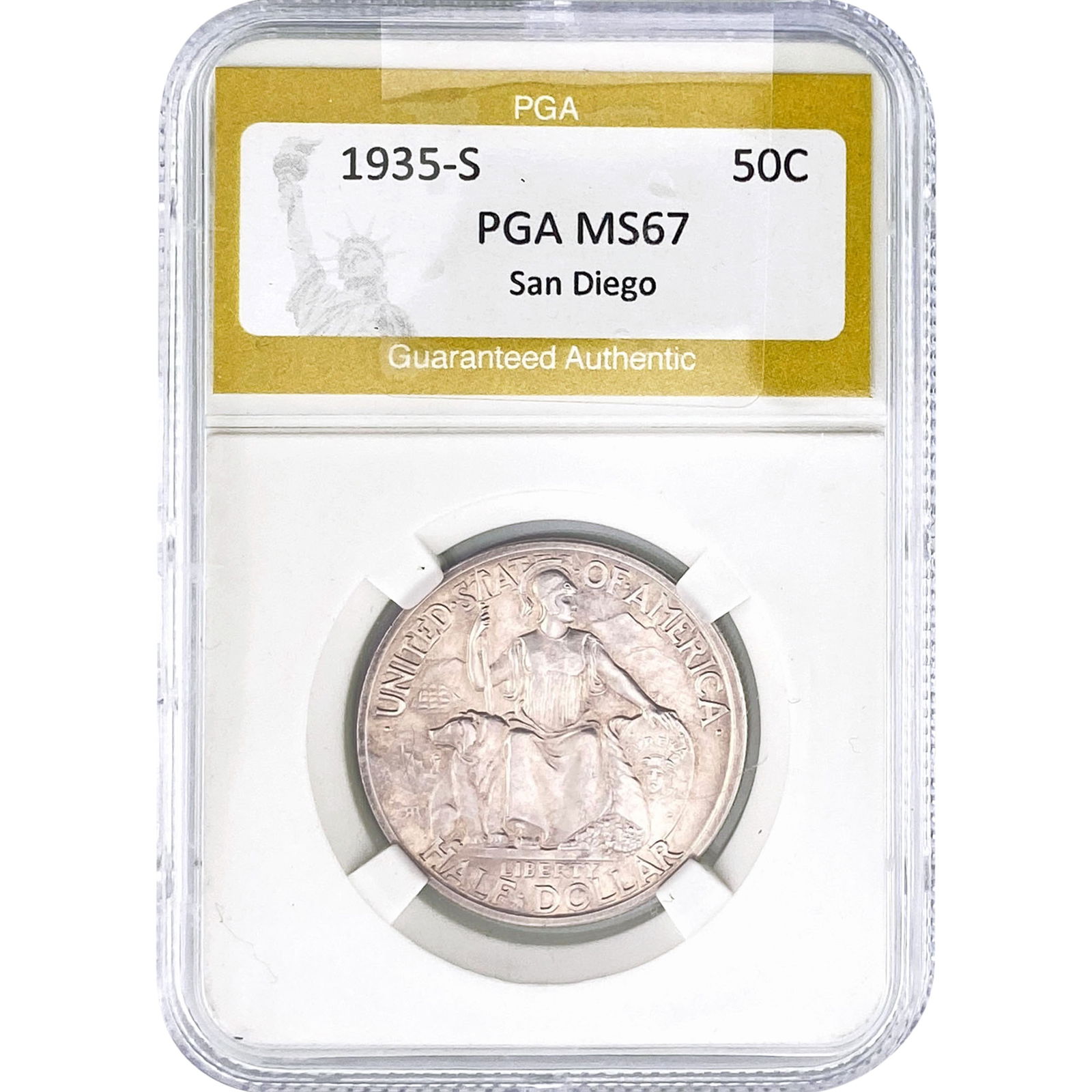 1935-S San Diego Half Dollar PGA MS67 (1 of 2)
