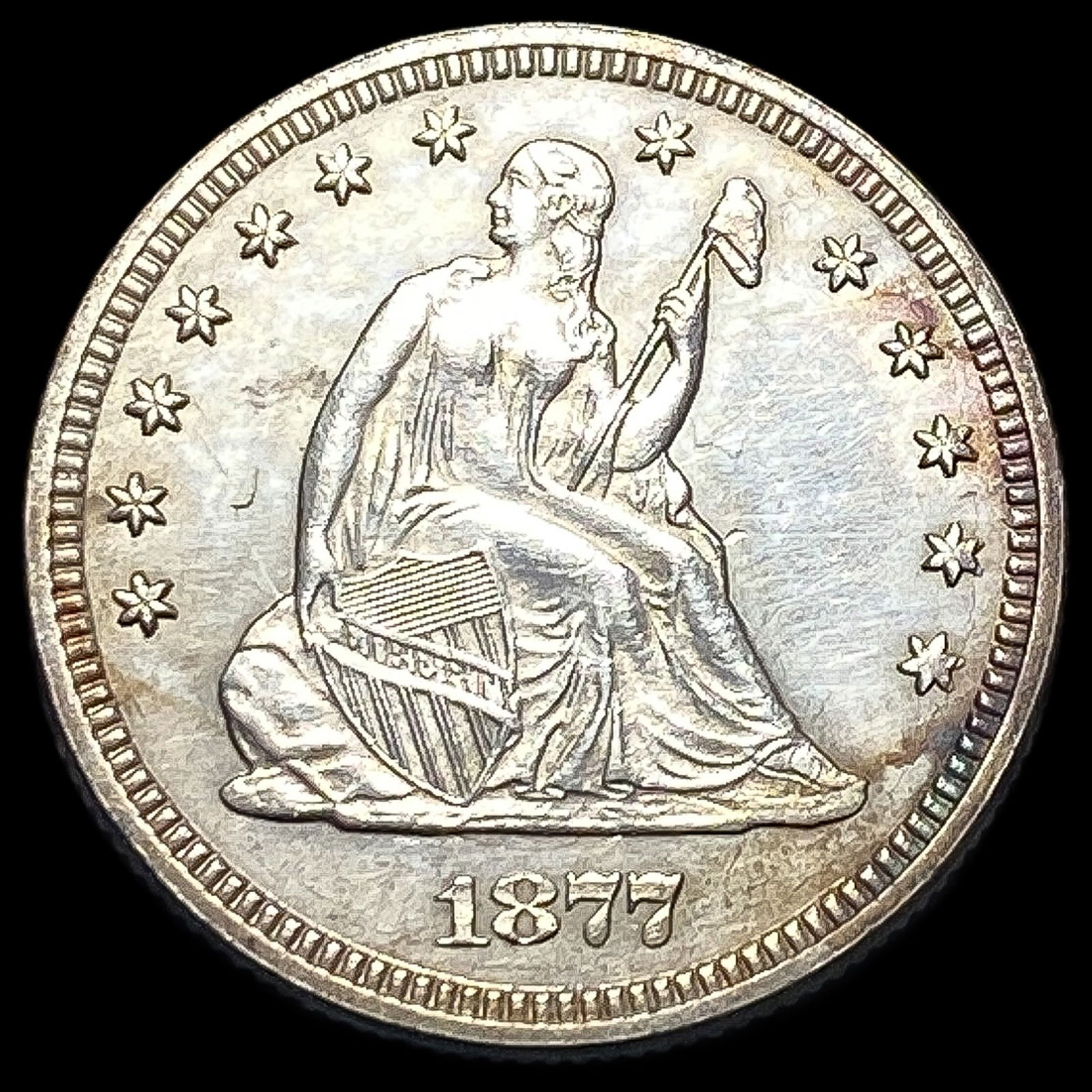 1877 Seated Liberty Quarter UNCIRCULATED (1 of 2)