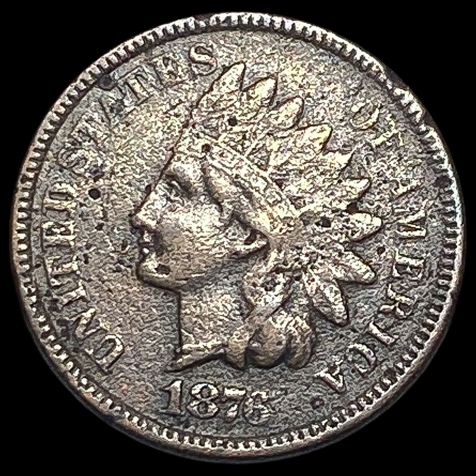 1876 Indian Head Cent LIGHTLY CIRCULATED (1 of 2)