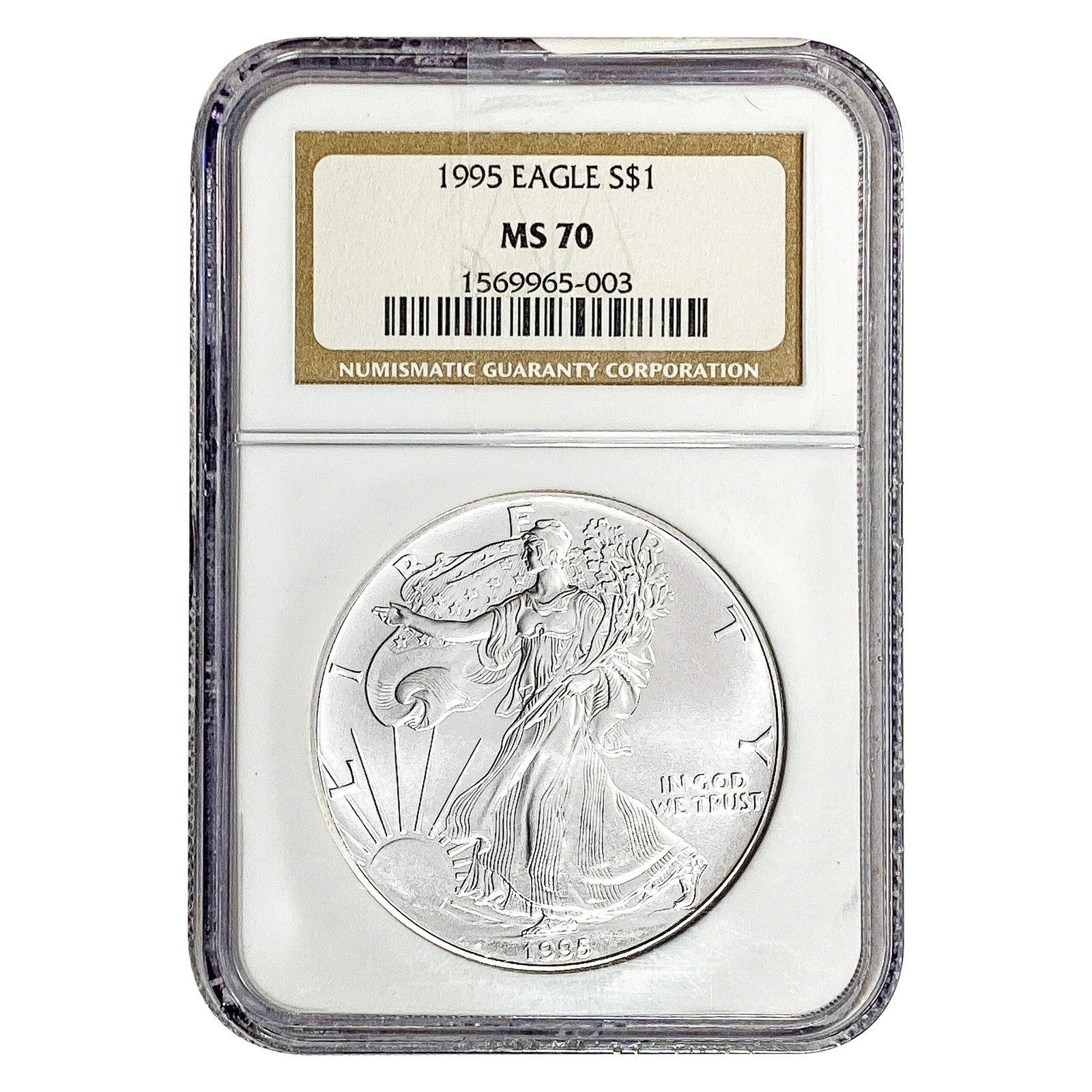1995 Silver Eagle NGC MS70 (1 of 2)