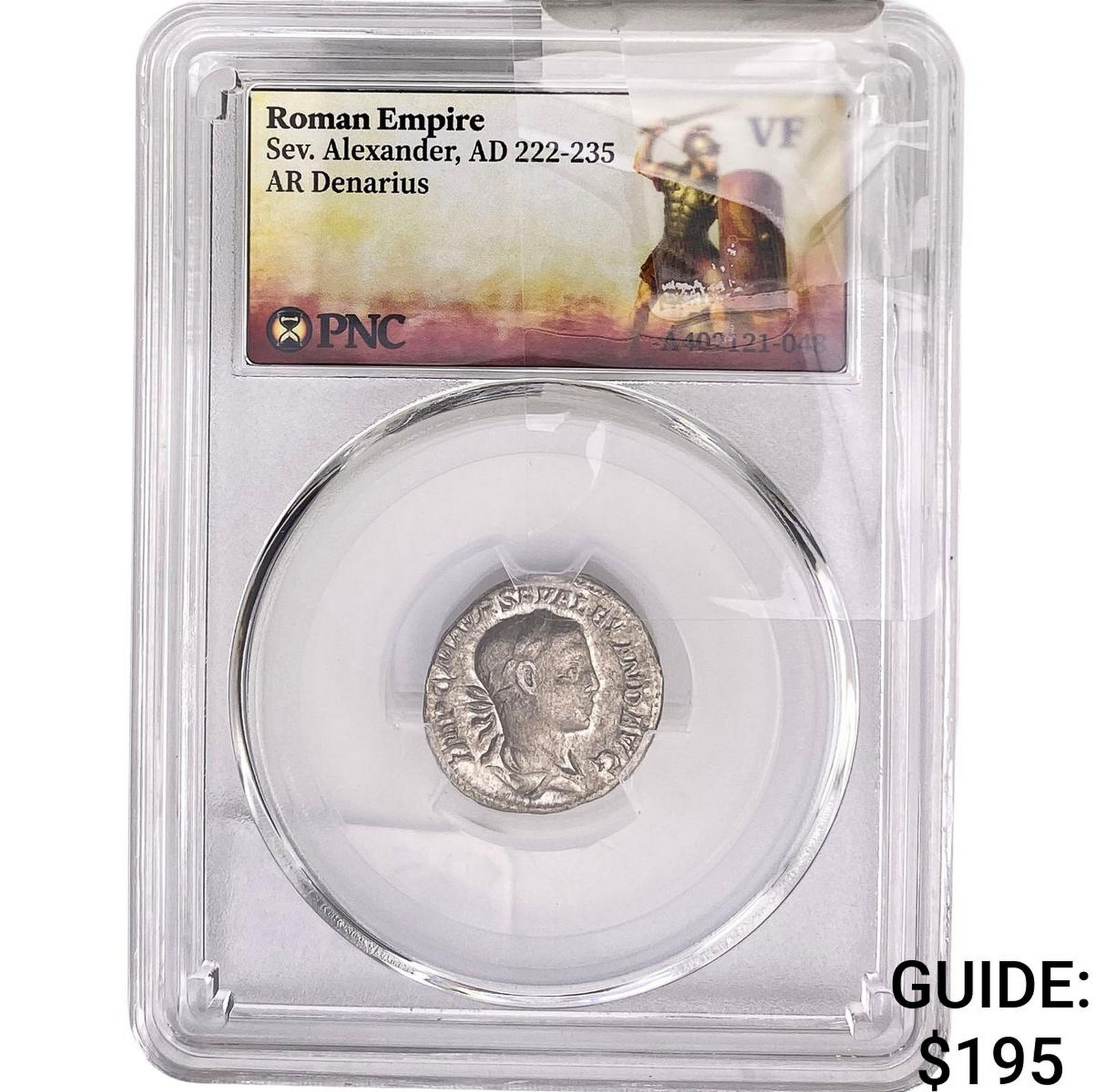 Roman Sev. Alexander, AD 222-235 AR Denarius PNC VF: Roman Sev. Alexander, AD 222-235 AR Denarius PNC VF
