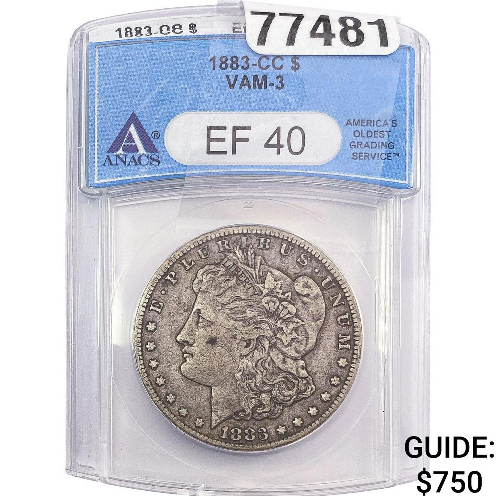 1883-CC Morgan Silver Dollar ANACS EF40 (1 of 2)