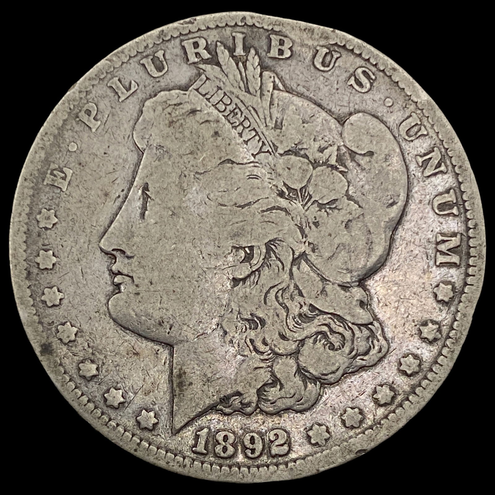 1892-CC Silver Morgan Dollar LIGHTLY CIRCULATED (1 of 2)