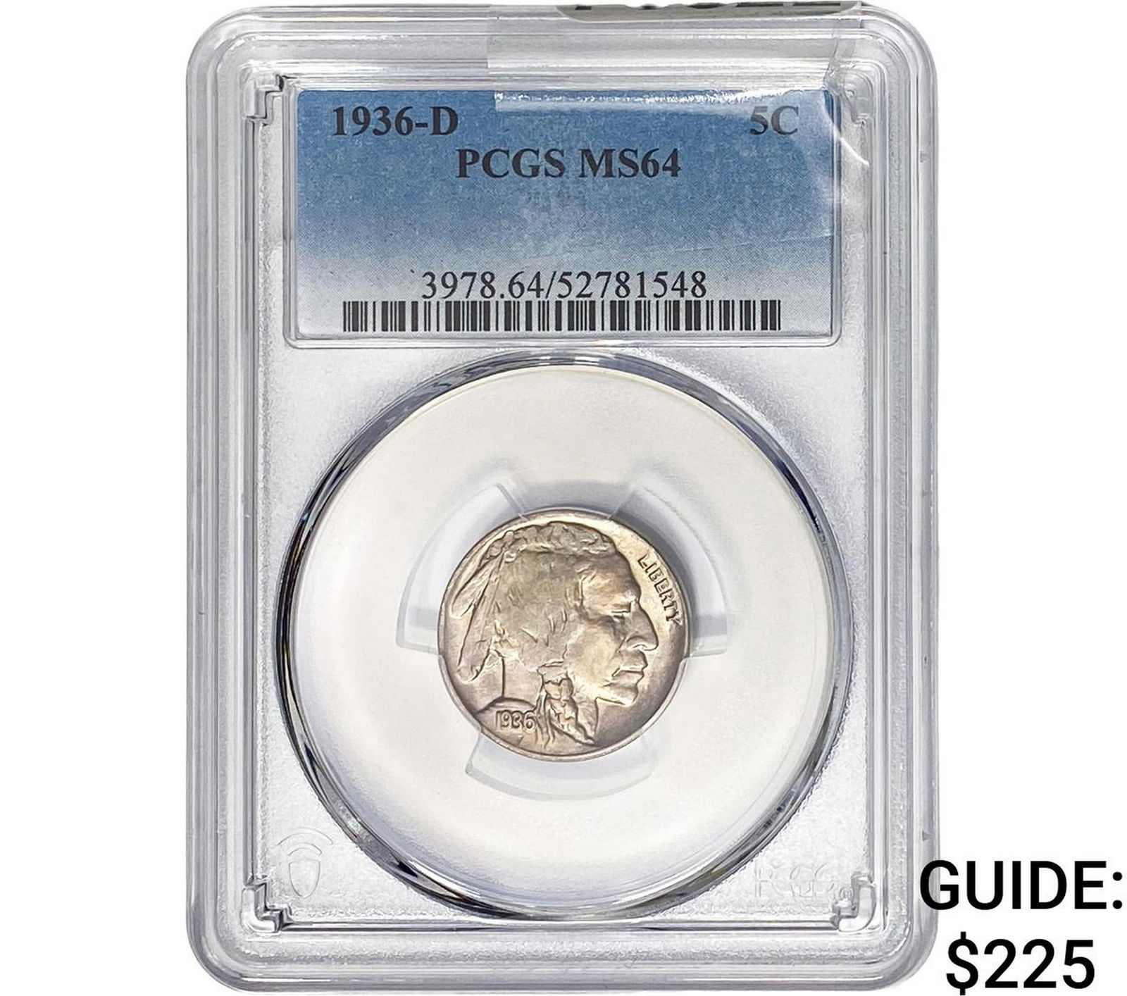 1936-D Buffalo Nickel PCGS MS64 (1 of 2)