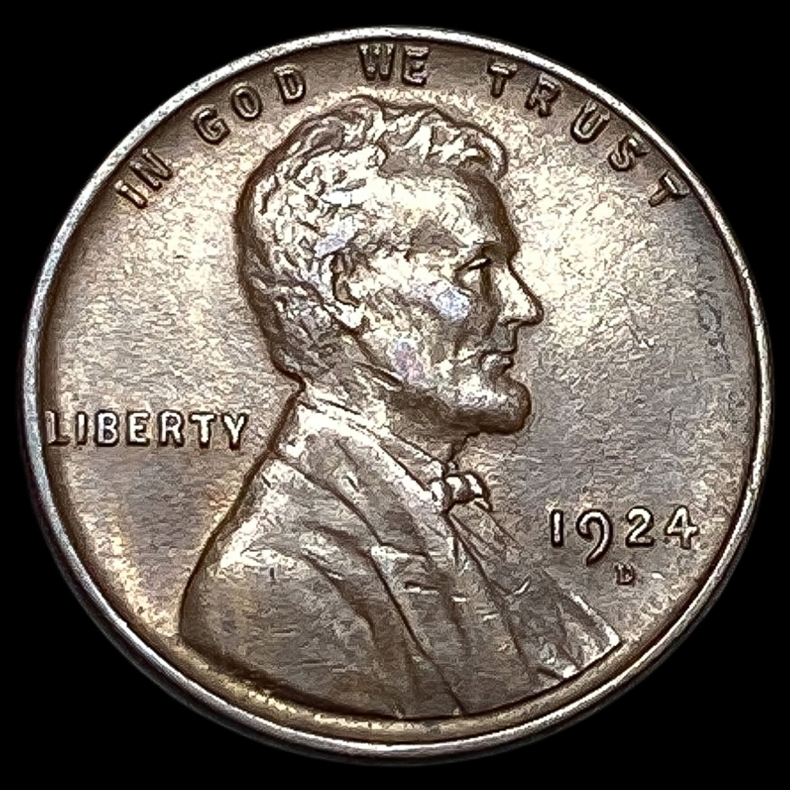 1924-D Lincoln Wheat Cent CHOICE AU (1 of 2)