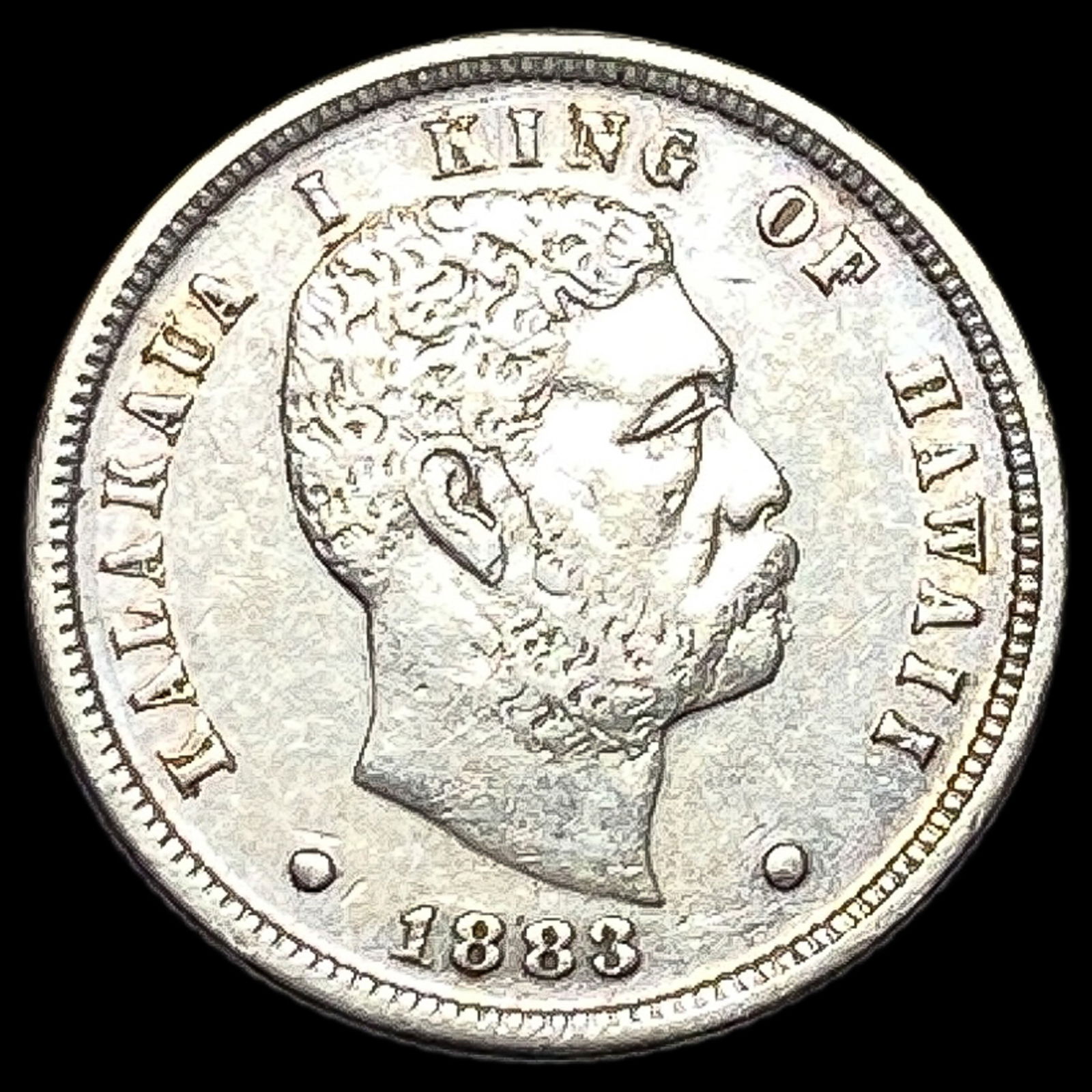 1883 Silver Hawaii Dime CLOSELY UNCIRCULATED (1 of 2)
