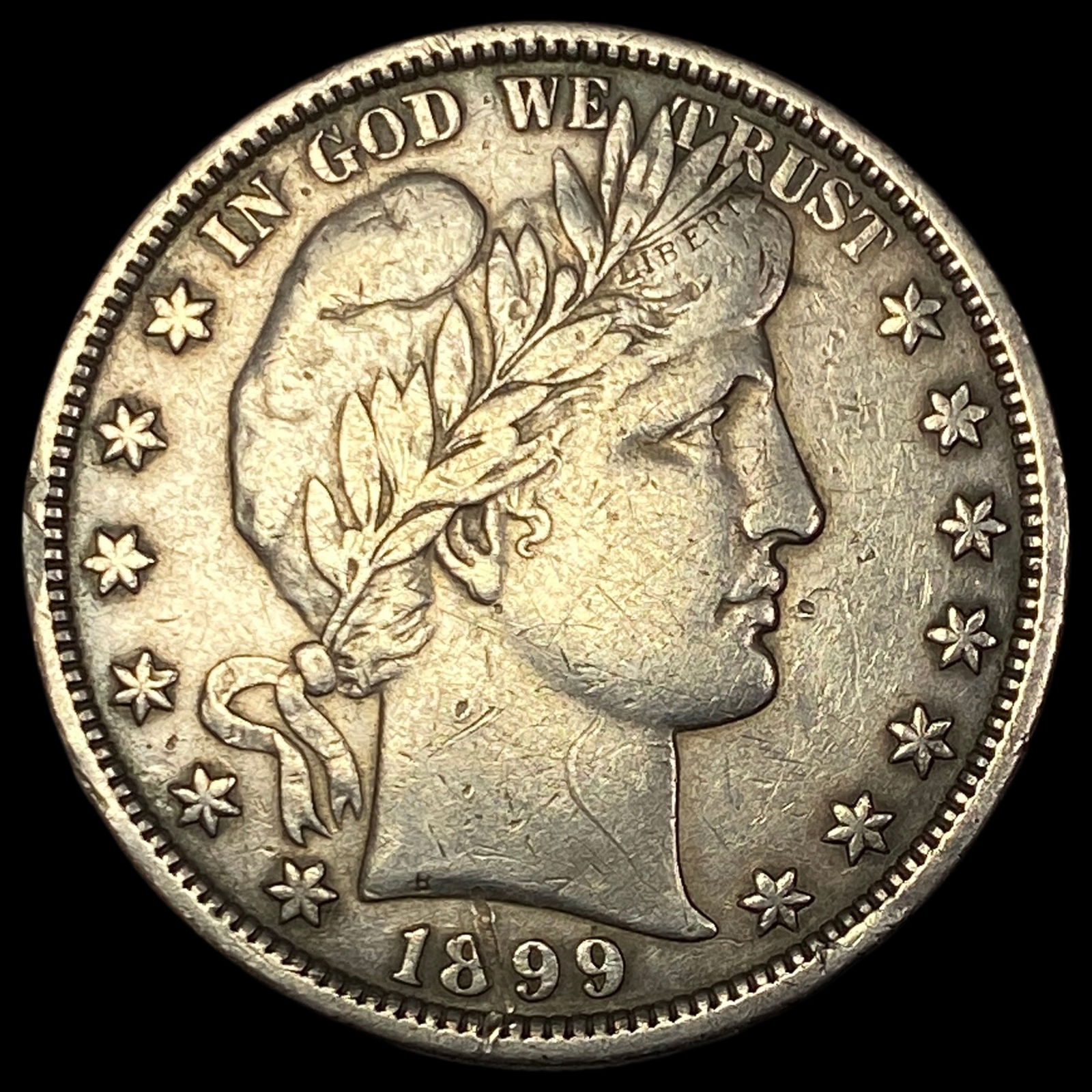 1899 Silver Barber Half Dollar ABOUT UNCIRCULATED (1 of 2)