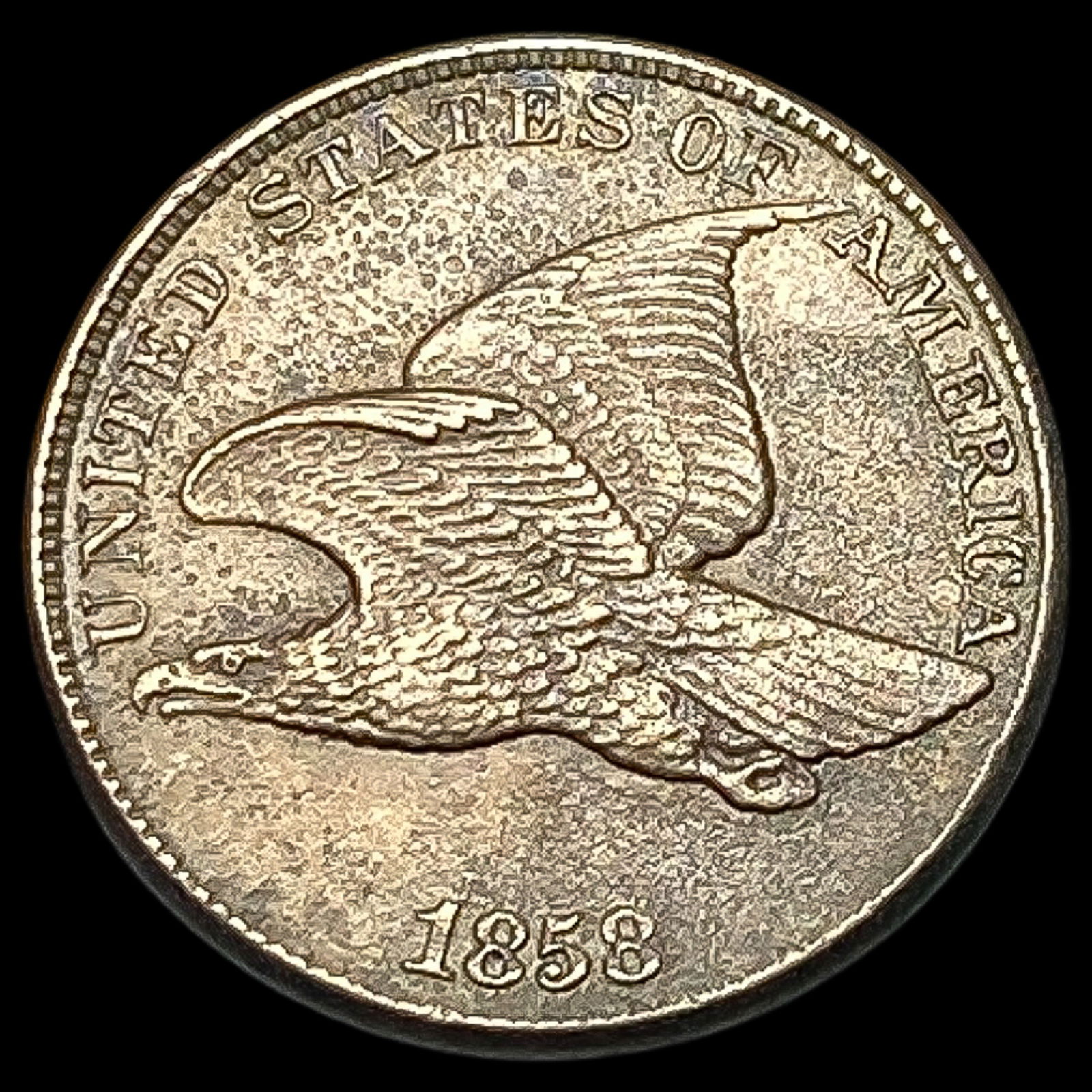 1858 Flying Eagle Cent CHOICE AU (1 of 2)