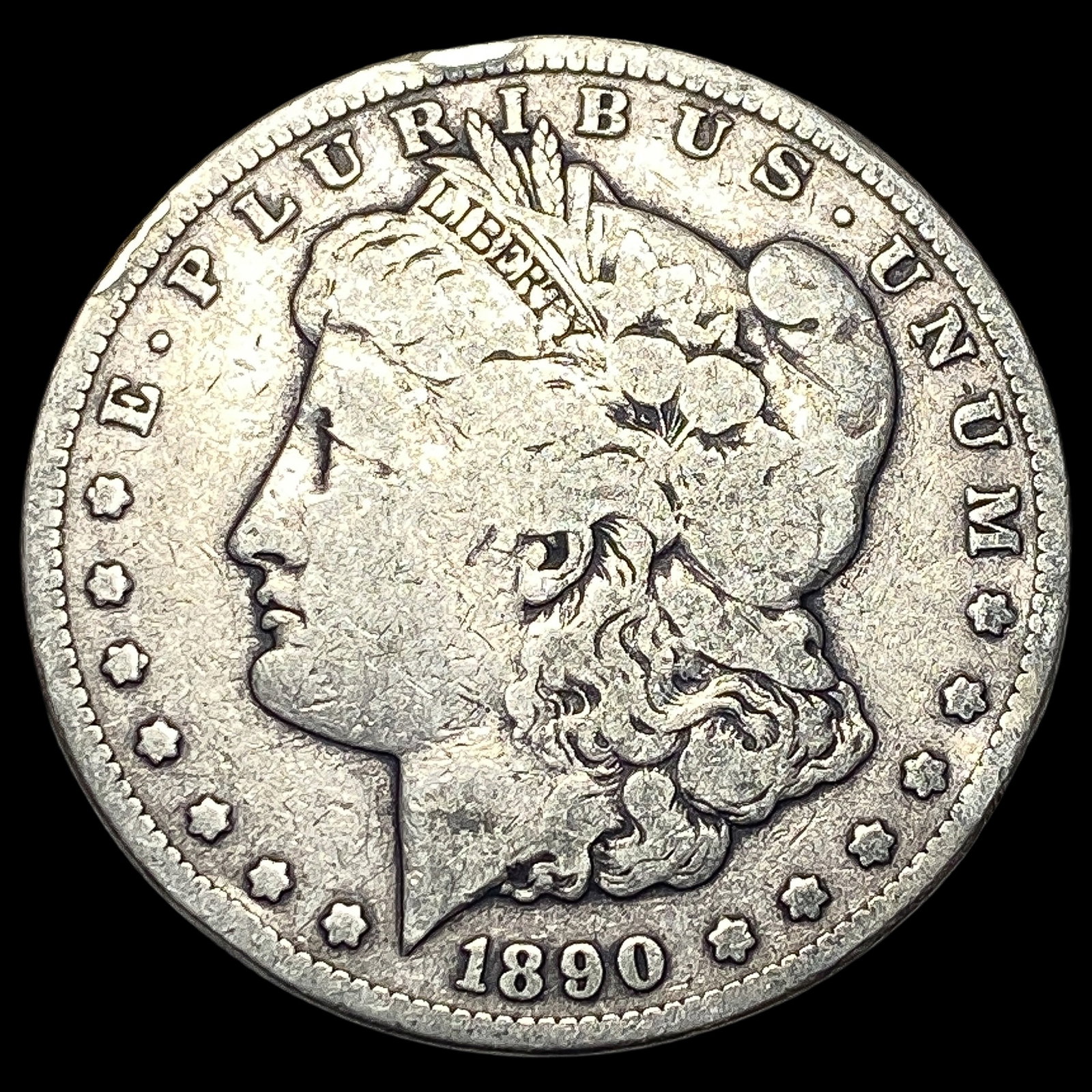 1890-CC Silver Morgan Dollar LIGHTLY CIRCULATED (1 of 2)