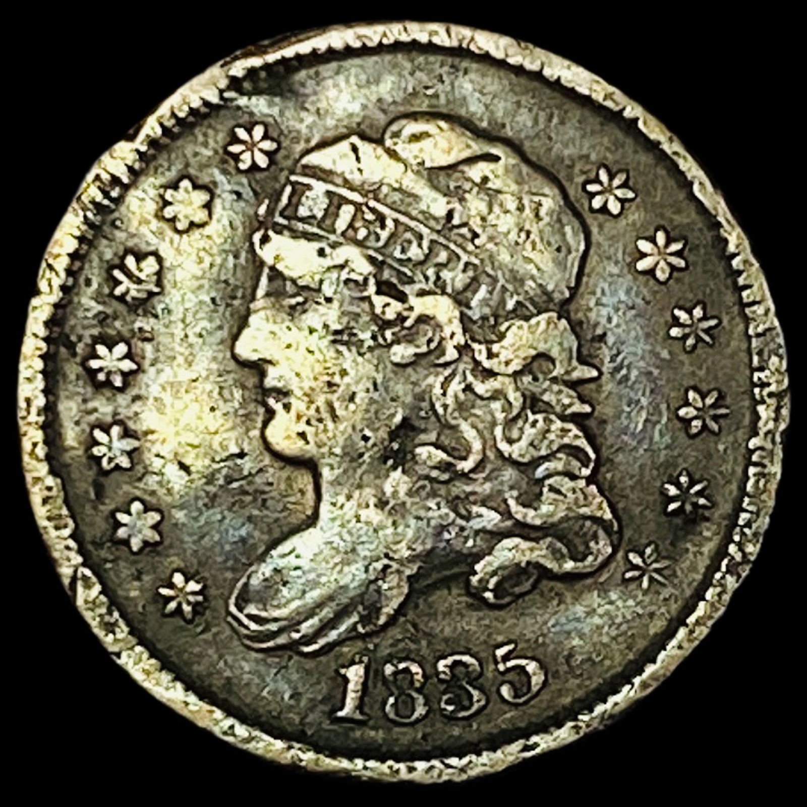 1835 Capped Bust Half Dime LIGHTLY CIRCULATED (1 of 2)