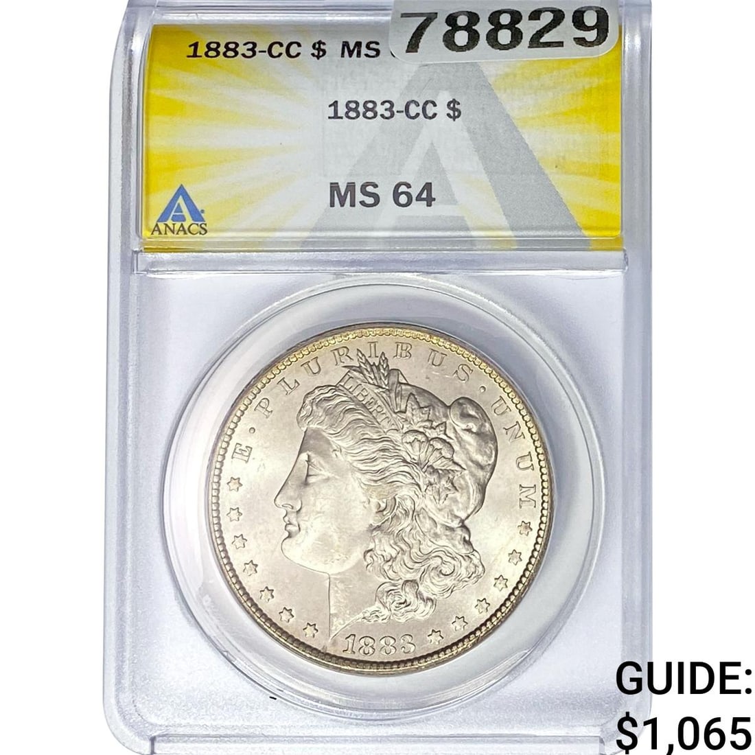 1883-CC Morgan Silver Dollar ANACS MS64 (1 of 2)