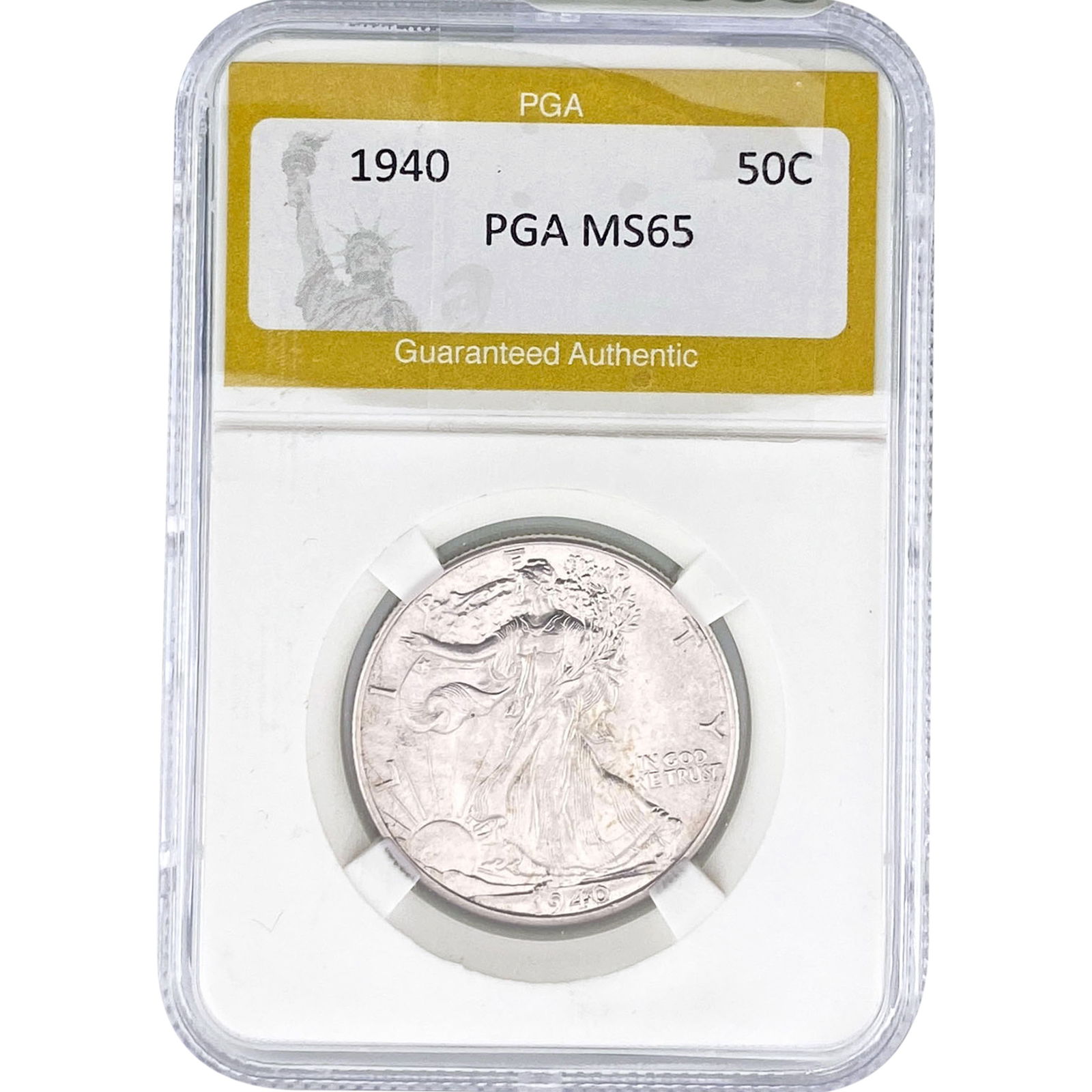 1940 Walking Liberty Half Dollar PGA MS65 (1 of 2)