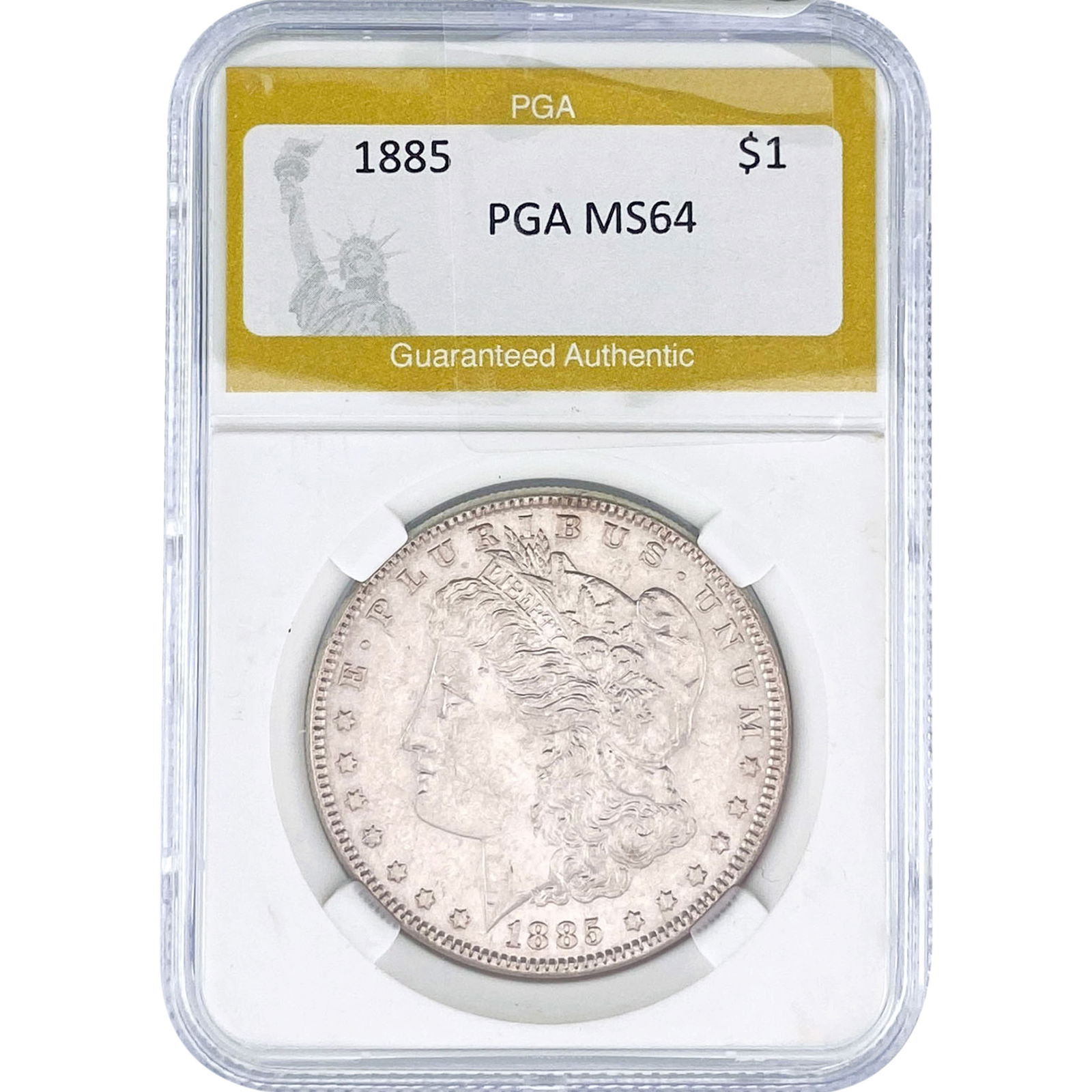 1885 Morgan Silver Dollar PGA MS64: 1885 Morgan Silver Dollar PGA MS64