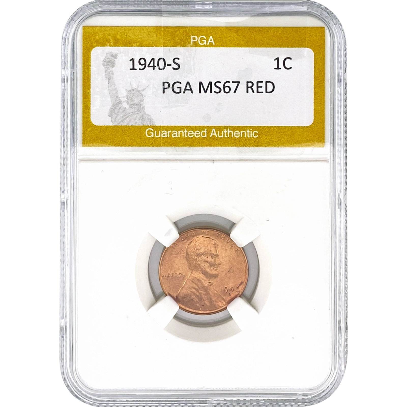 1940-S Wheat Cent PGA MS67 RED (1 of 2)