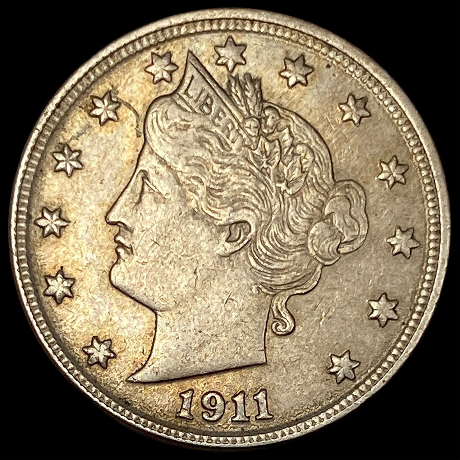 1911 Liberty Head Nickel CLOSELY UNCIRCULATED: 1911 Liberty Head Nickel CLOSELY UNCIRCULATED