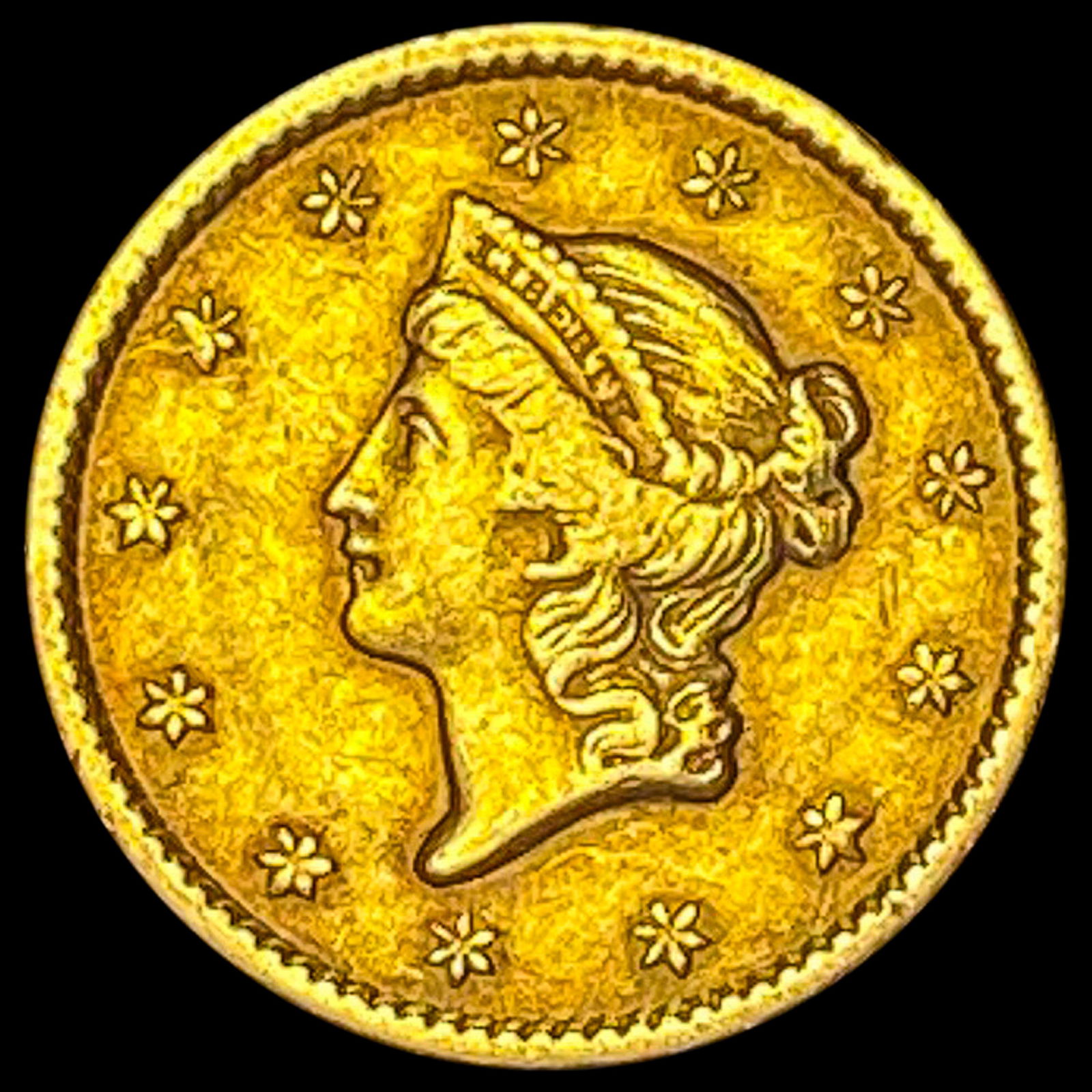 1851 Gold $1 Type 1 CLOSELY UNCIRCULATED (1 of 2)