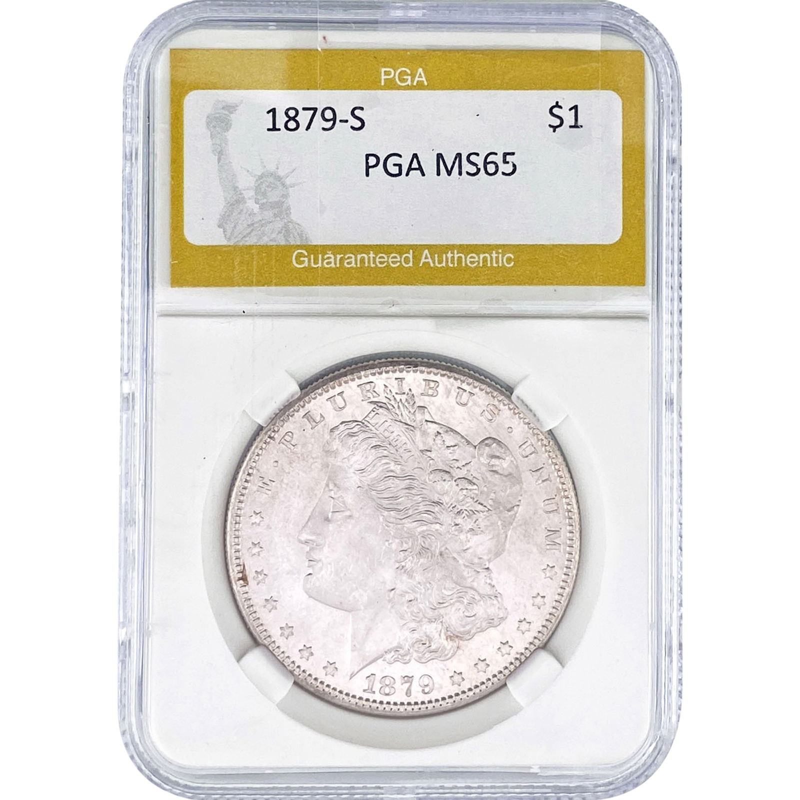 1879-S Morgan Silver Dollar PGA MS65 (1 of 2)