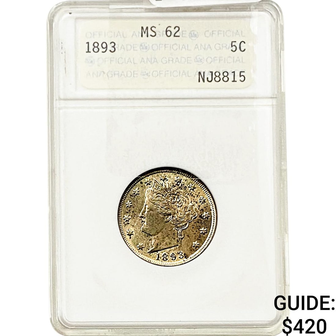 1893 Liberty Victory Nickel ANACS MS62 (1 of 2)