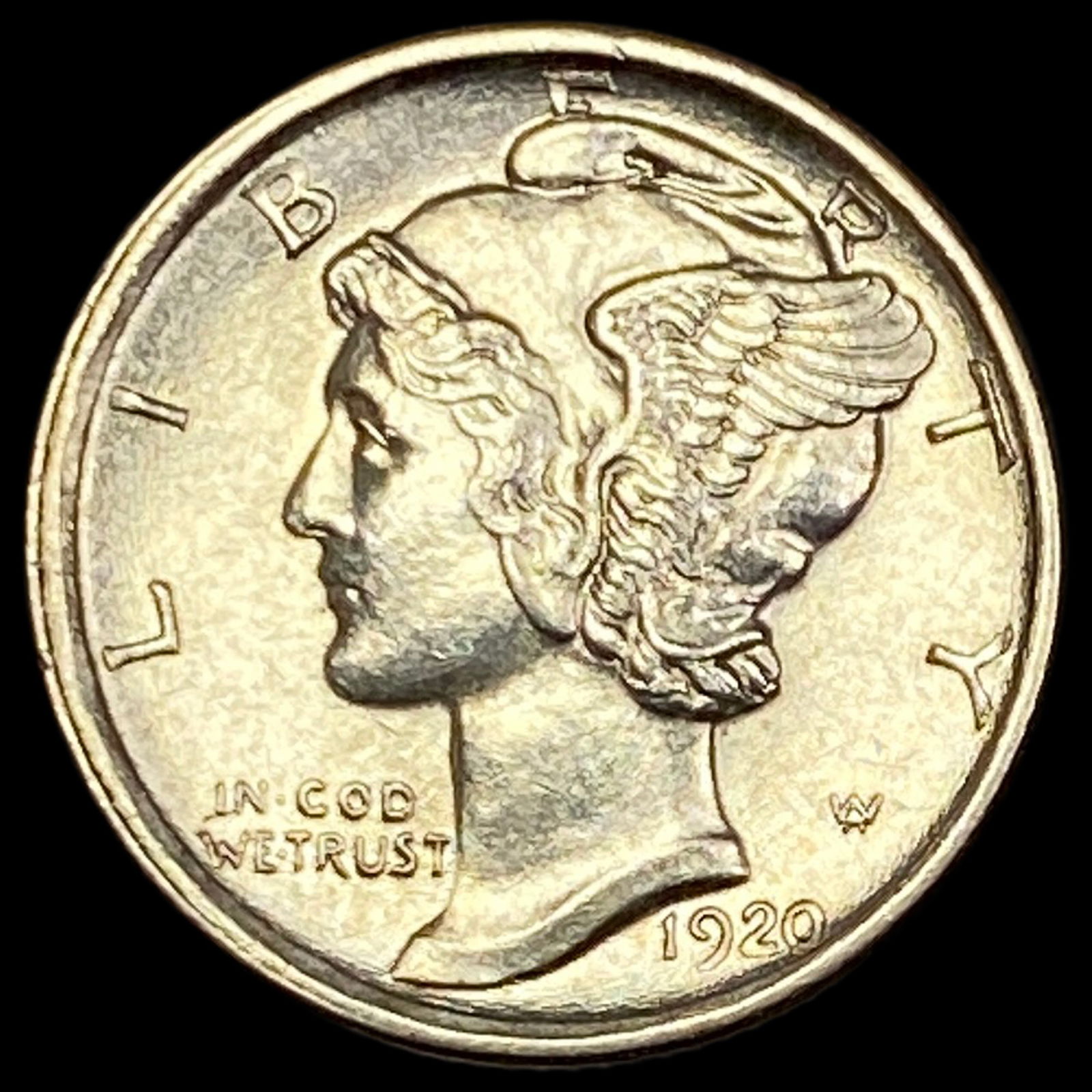 1920-S Silver Mercury Dime CHOICE AU (1 of 2)