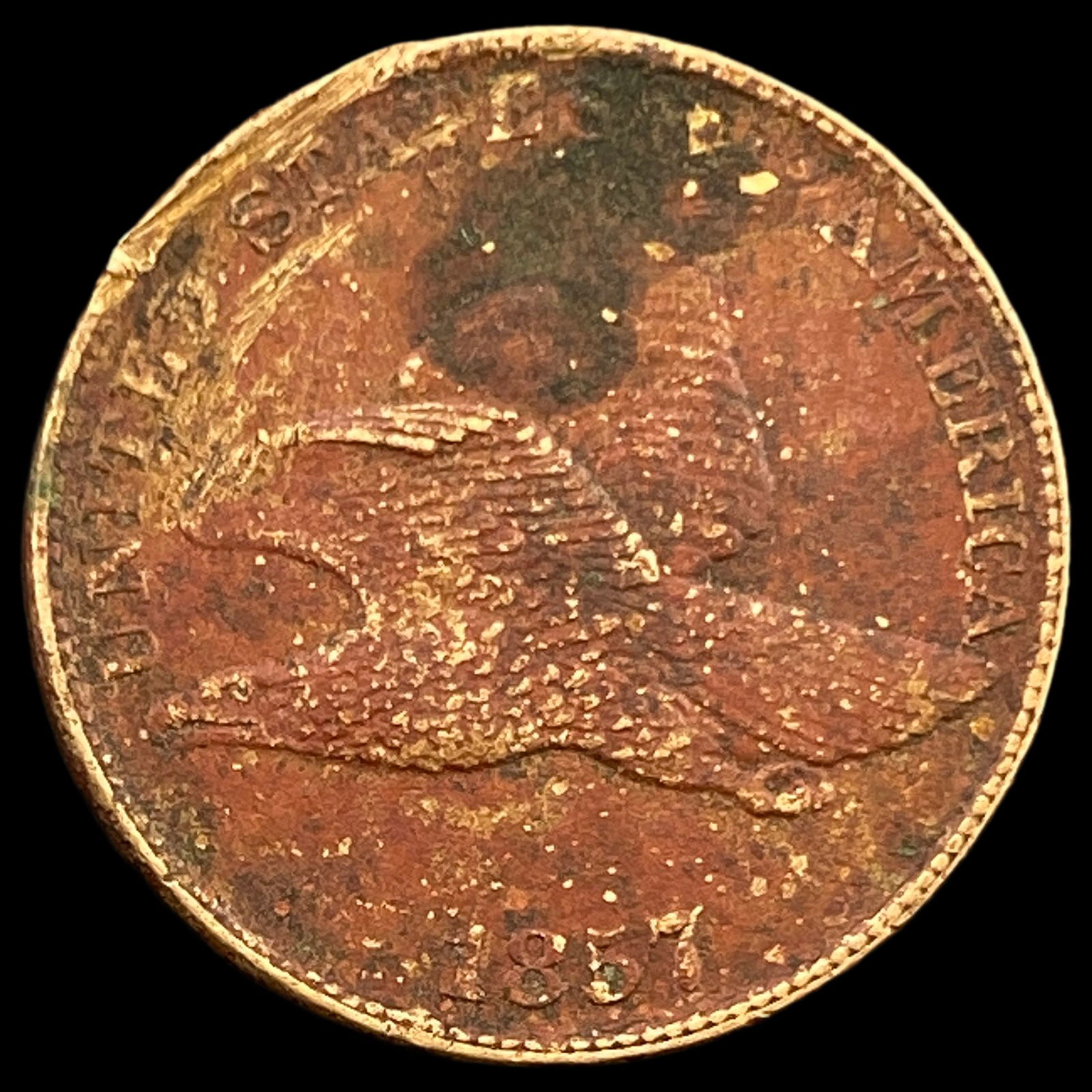 1857 Copper-Nickel Flying Eagle Cent HIGH GRADE (1 of 2)