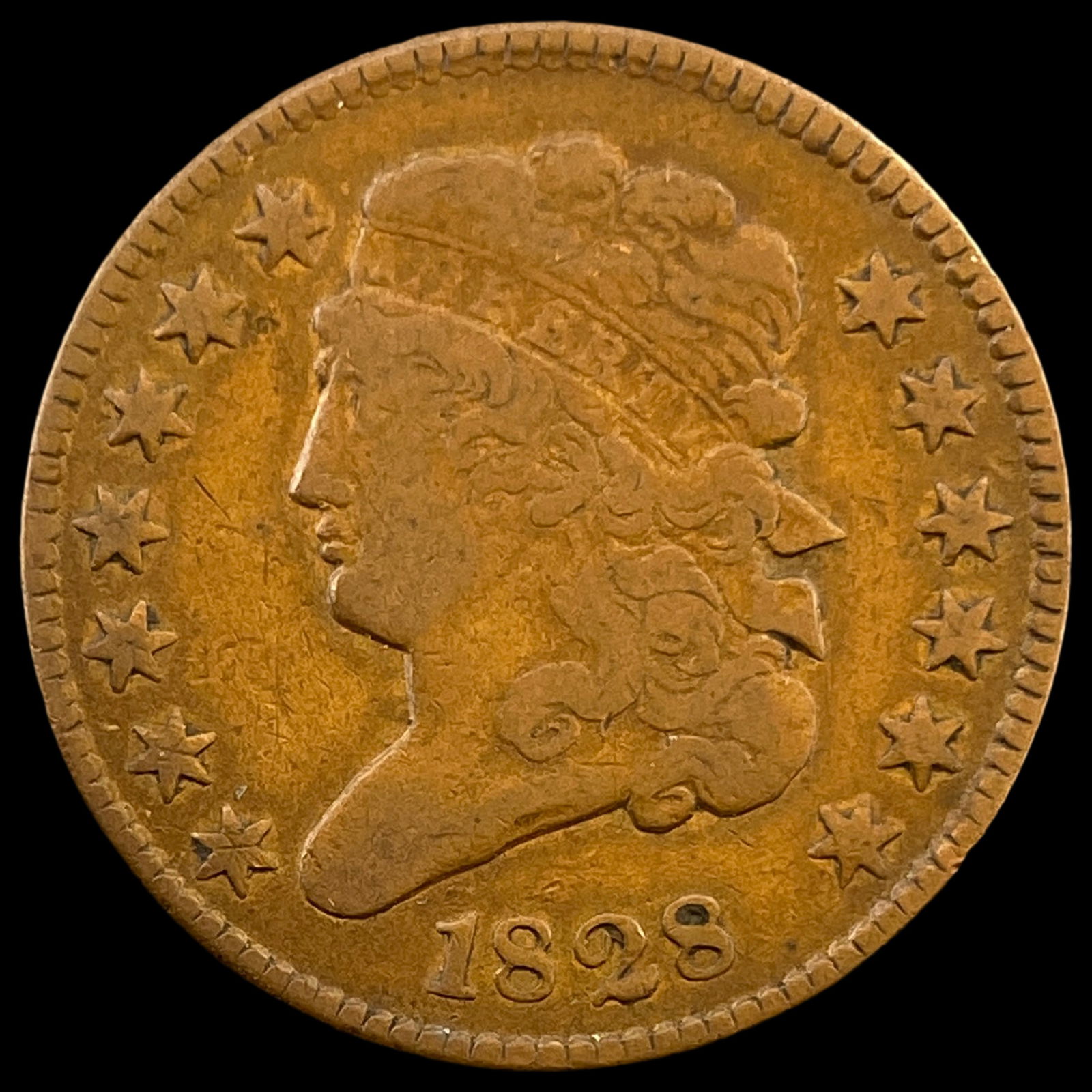 1828 Classic Head Half Cent LIGHTLY CIRCULATED (1 of 2)