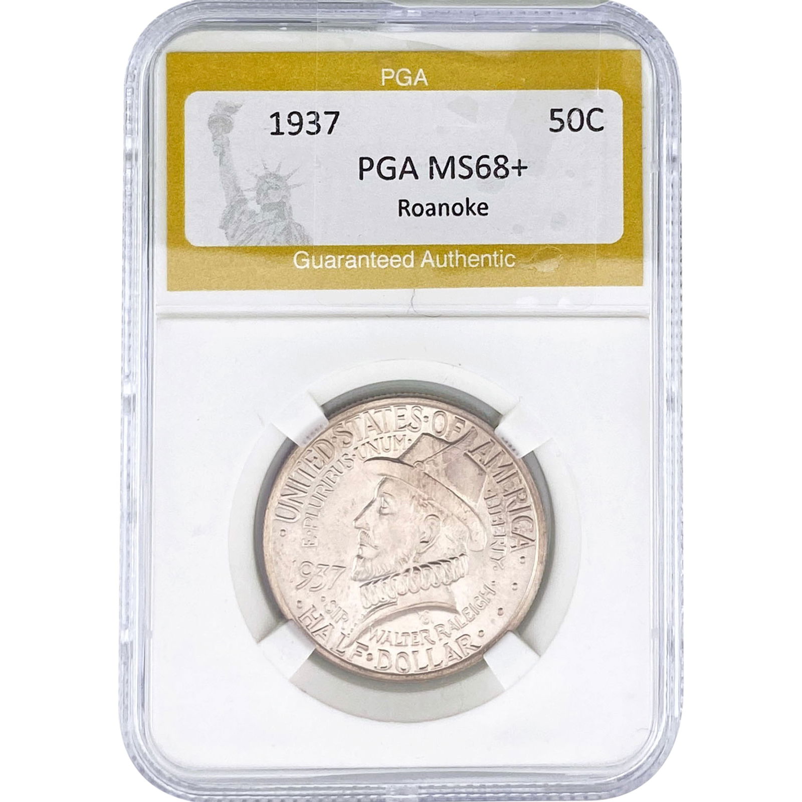 1937 Roanoke Half Dollar PGA MS68+ (1 of 2)
