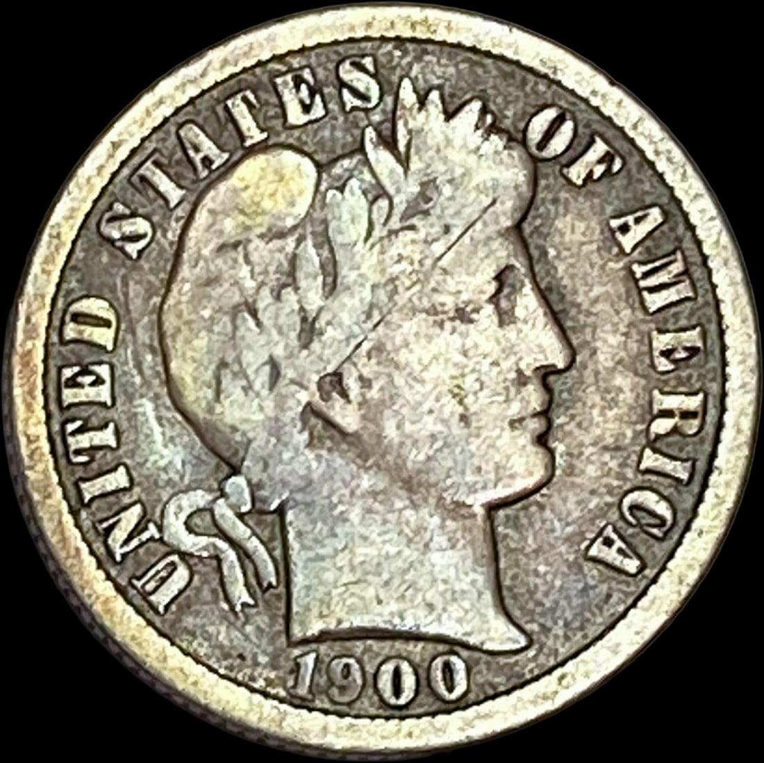 1900-O Silver Barber Dime LIGHTLY CIRCULATED (1 of 2)