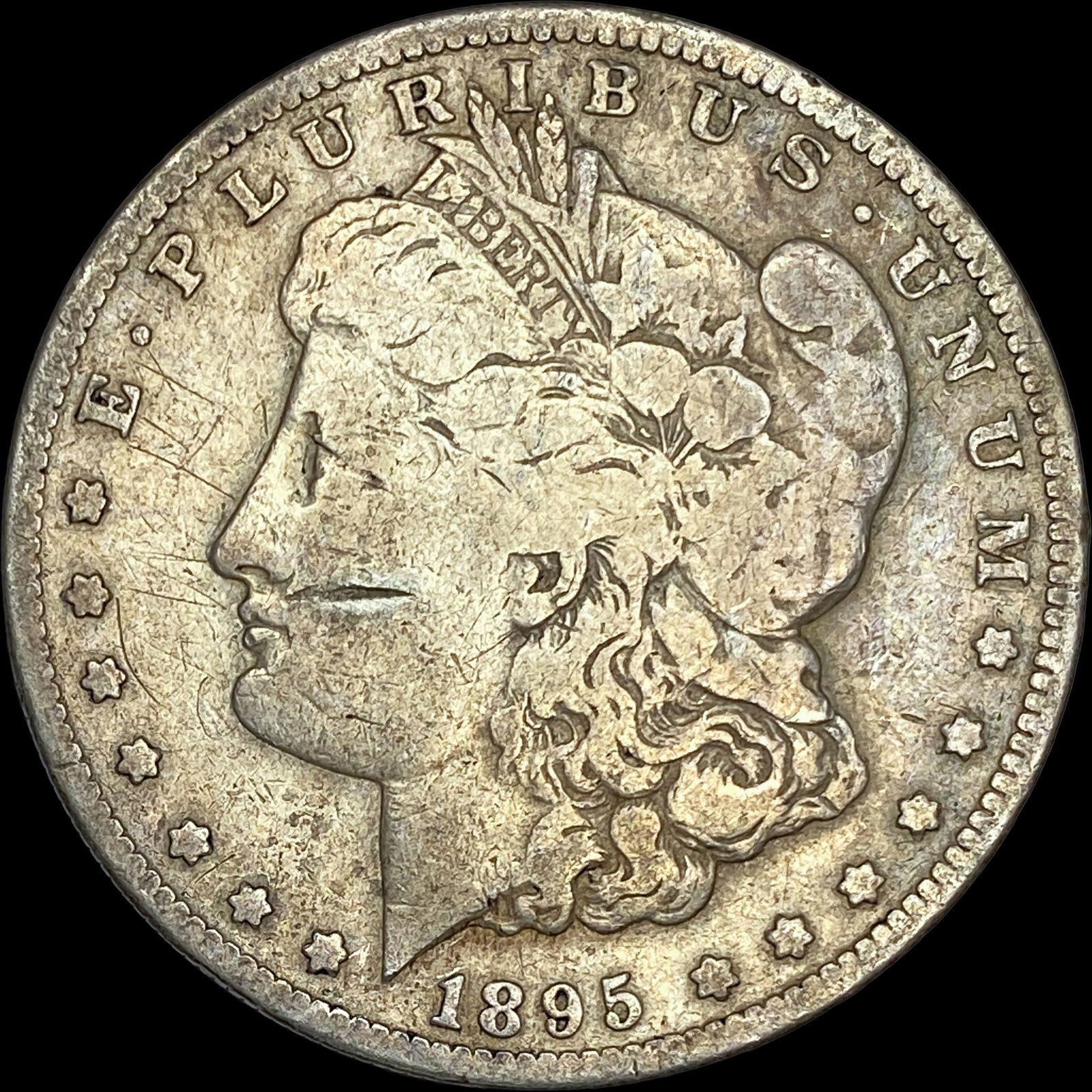 1895-S Silver Morgan Dollar NICELY CIRCULATED: 1895-S Silver Morgan Dollar NICELY CIRCULATED
