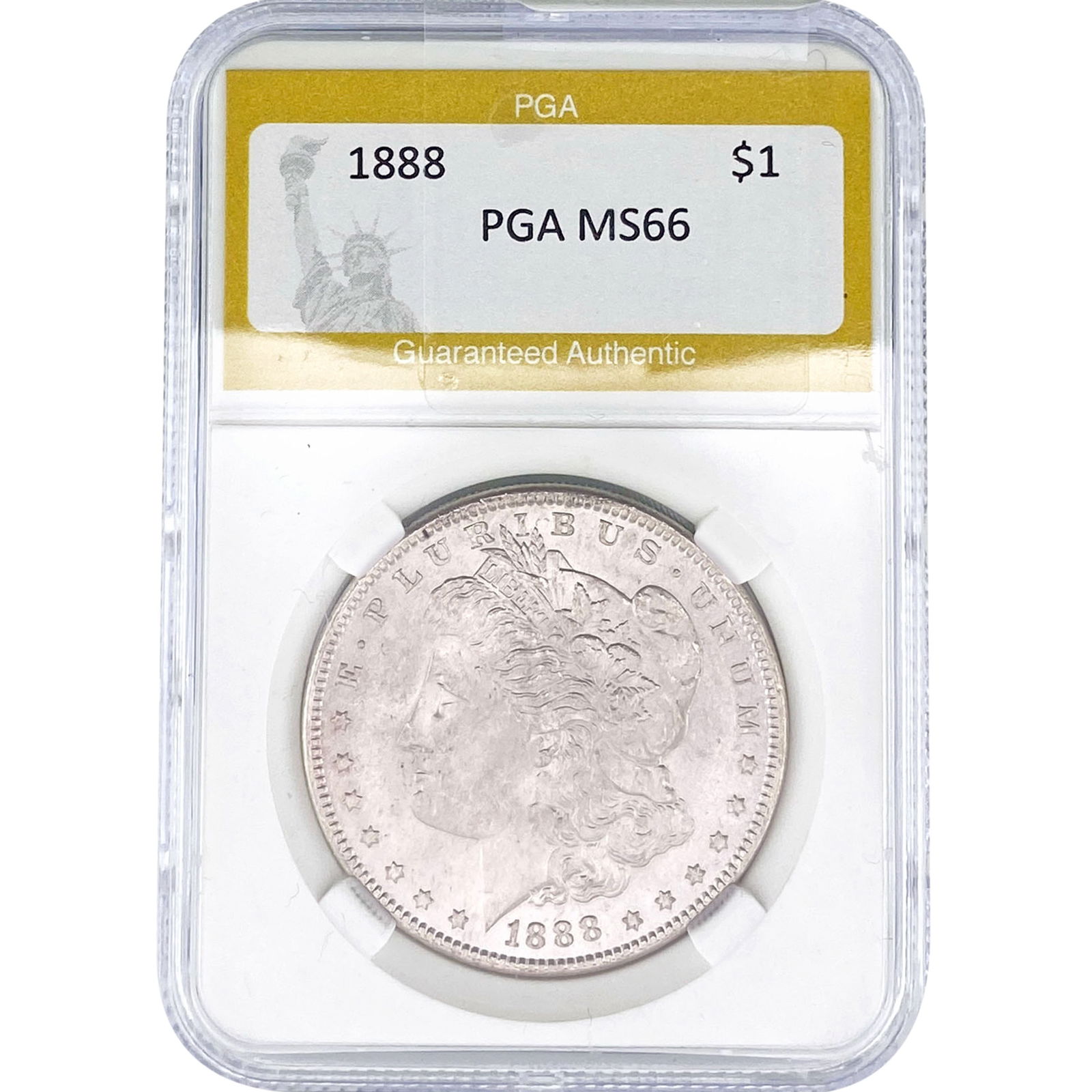 1888 Morgan Silver Dollar PGA MS66: 1888 Morgan Silver Dollar PGA MS66