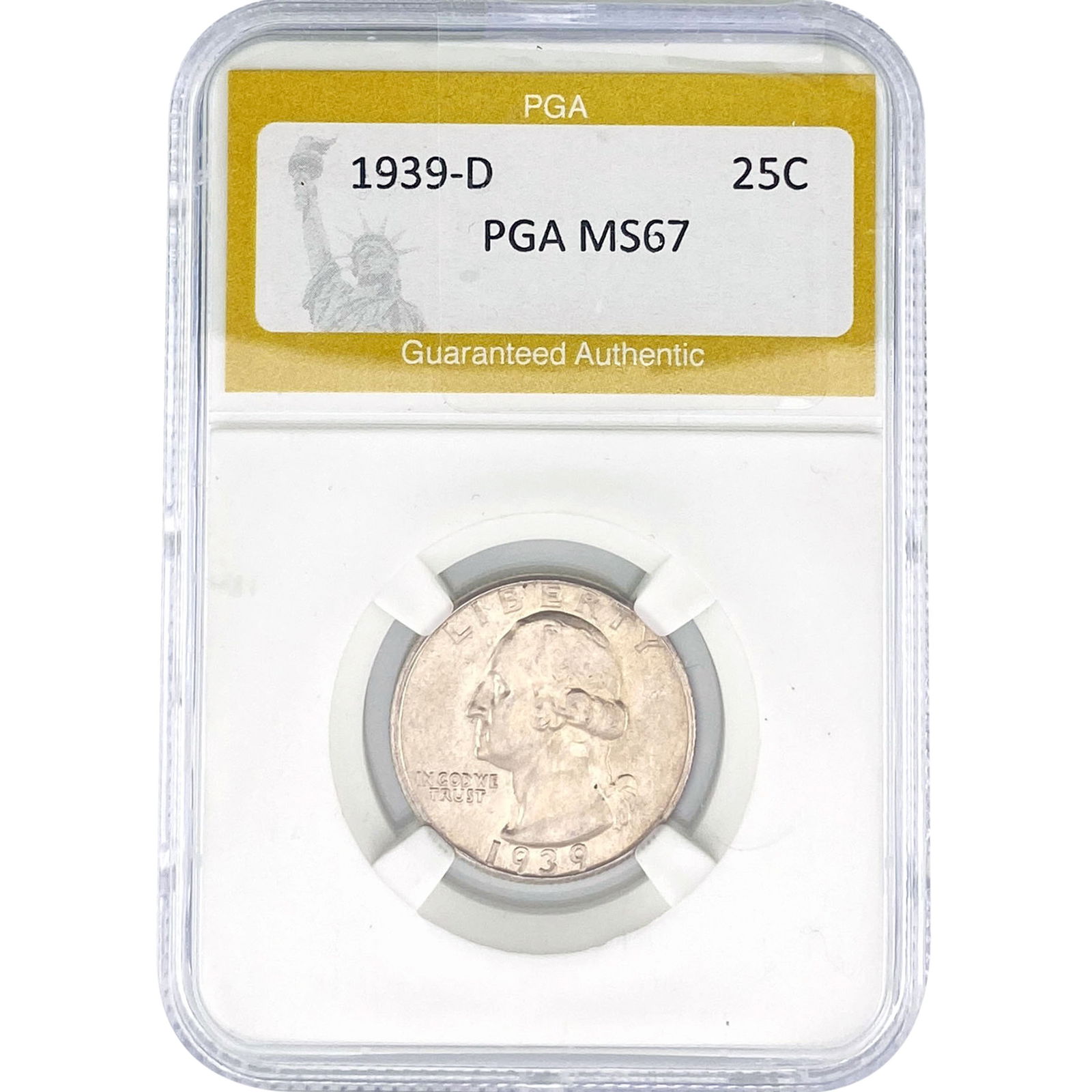 1939-D Washington Silver Quarter PGA MS67 (1 of 2)