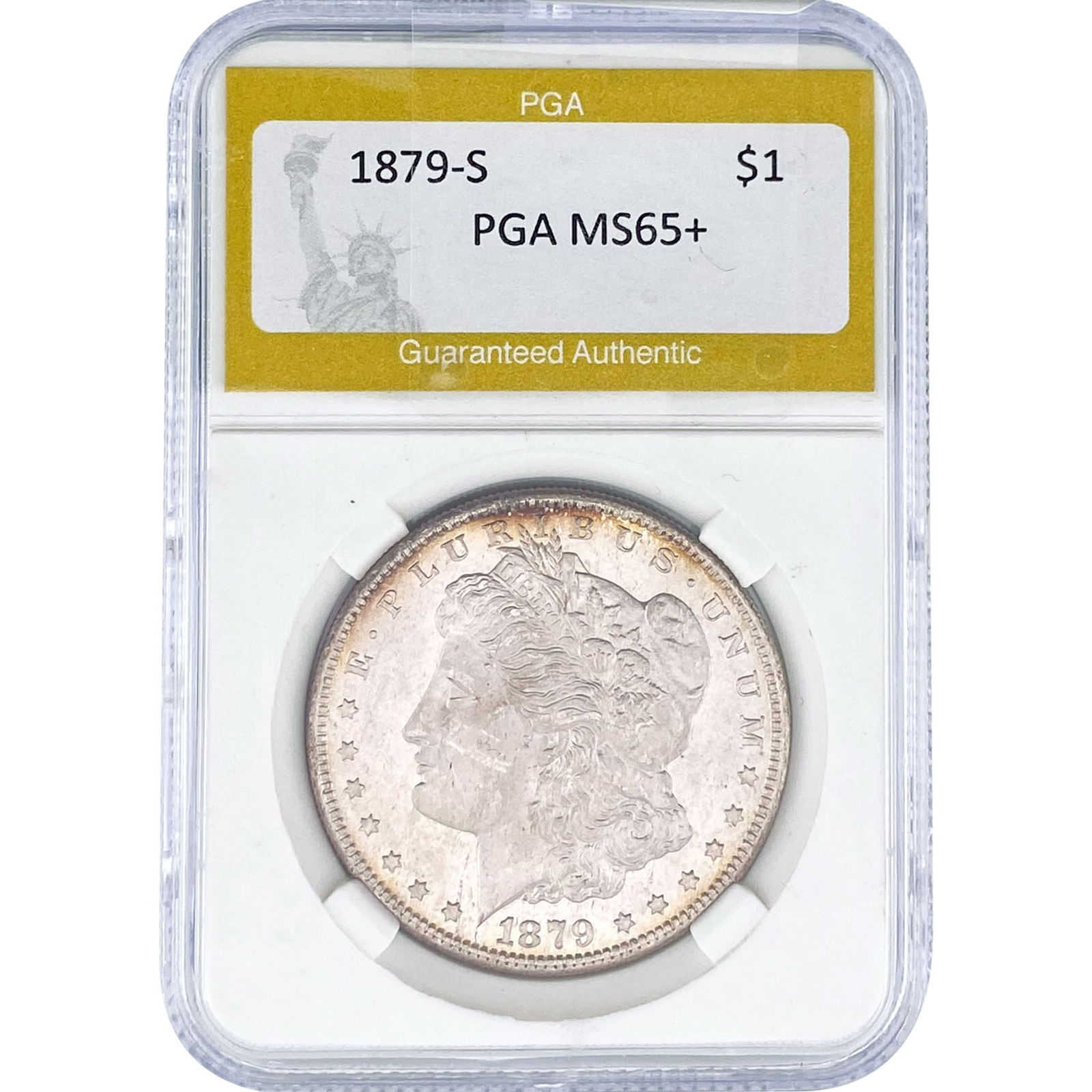 1879-S Morgan Silver Dollar PGA MS65+: 1879-S Morgan Silver Dollar PGA MS65+