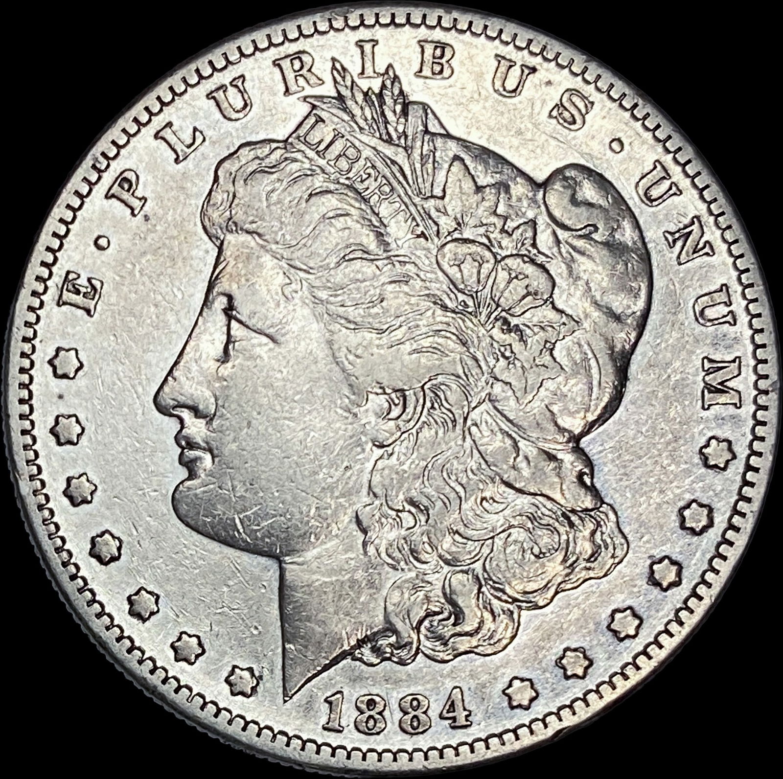 1884-S Silver Morgan Dollar NEARLY UNCIRCULATED: 1884-S Silver Morgan Dollar NEARLY UNCIRCULATED