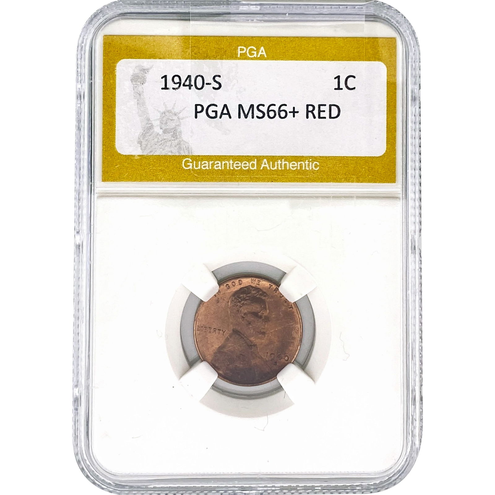 1940-S Wheat Cent PGA MS66+ RED (1 of 2)