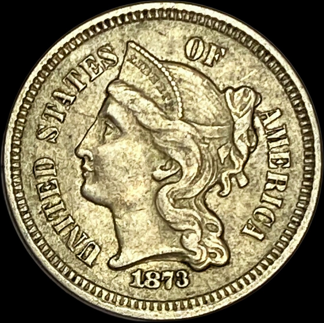 1873 Nickel Three-Cent Piece CHOICE AU (1 of 2)