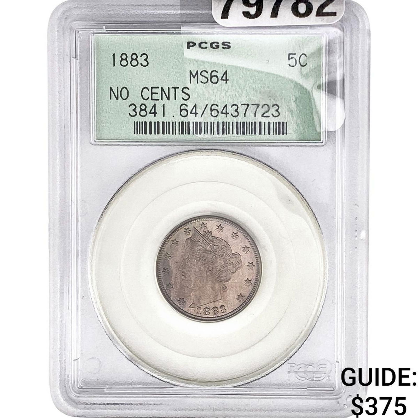 1883 Liberty Victory Nickel PCGS MS61: 1883 Liberty Victory Nickel PCGS MS61