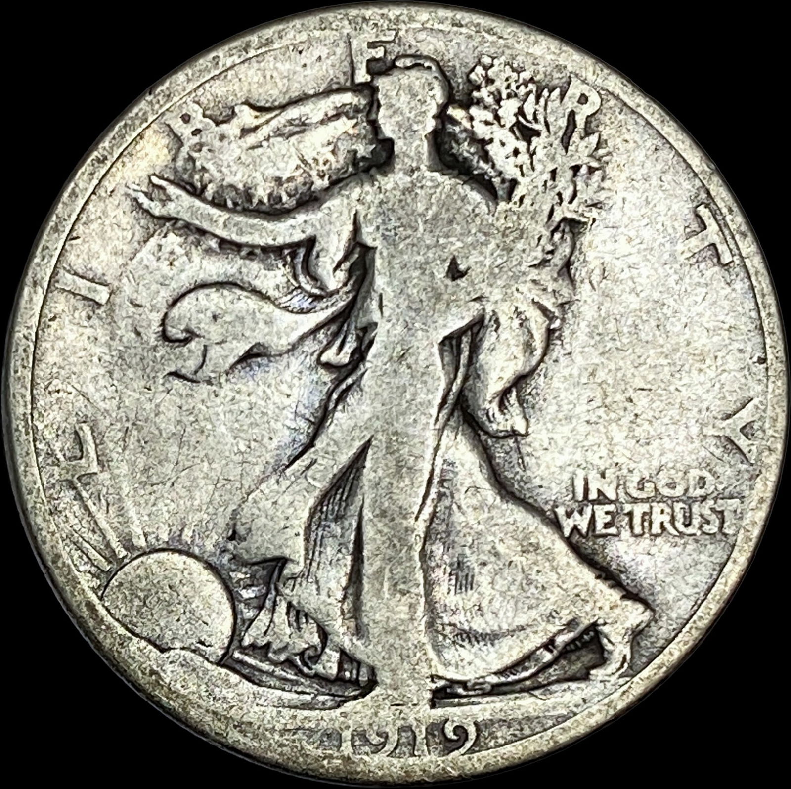 1919-S Silver Half Dollar NICELY CIRCULATED (1 of 2)