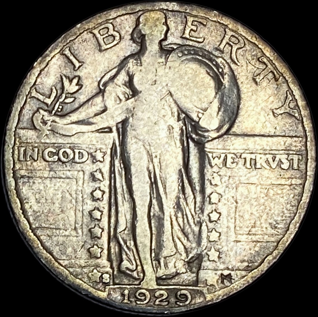 1929-S Silver Standing Liberty Quarter LIGHTLY CIRCULATED (1 of 2)