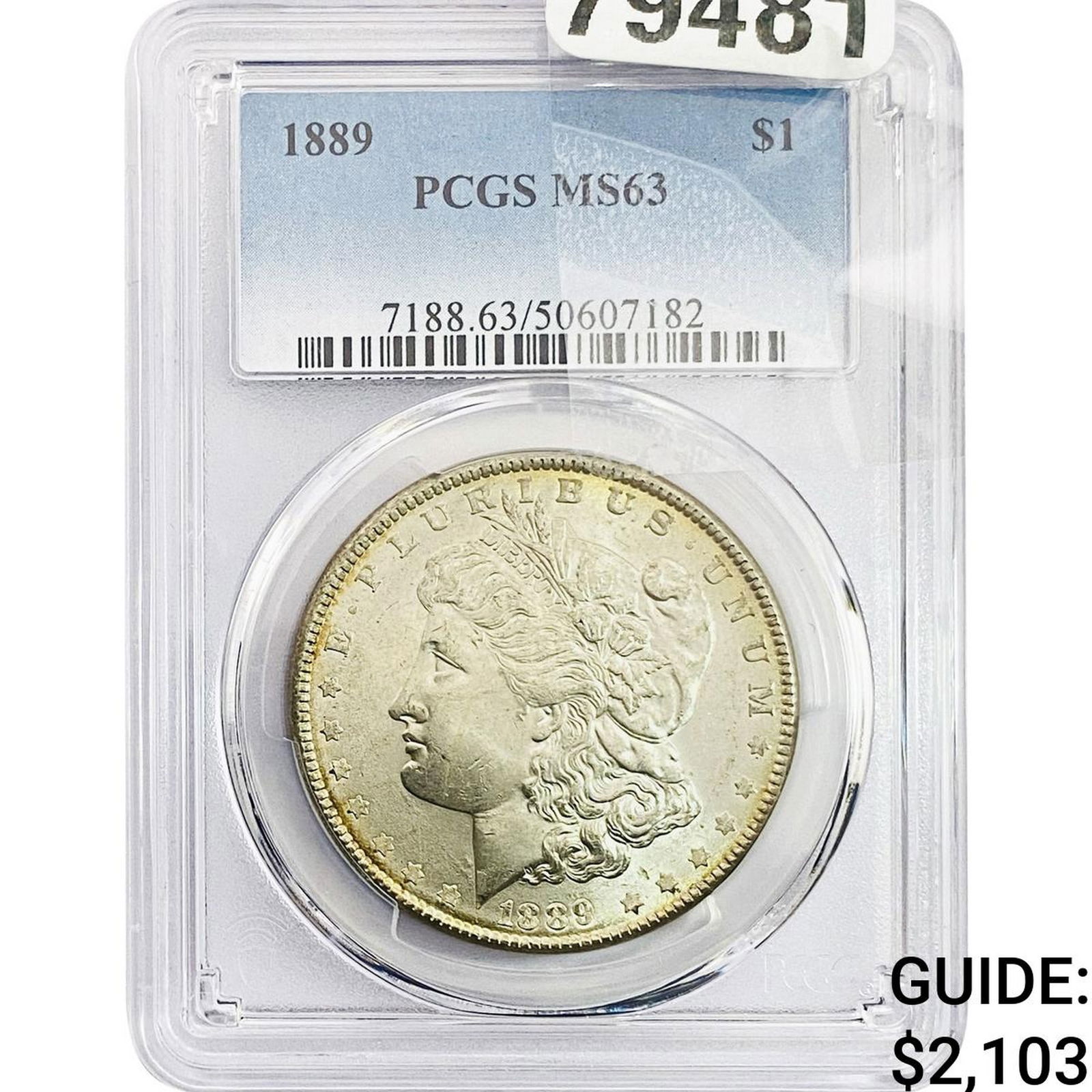 1889 Morgan Silver Dollar PCGS MS63 (1 of 2)