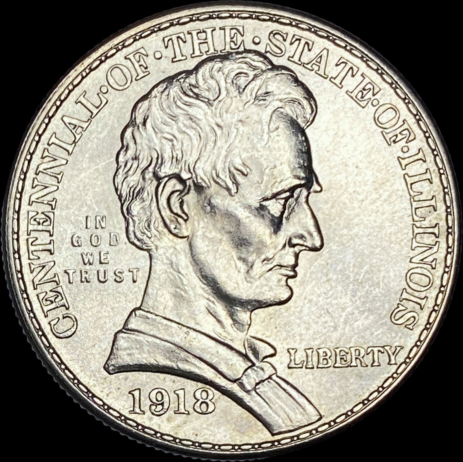 1918 Silver Half Dollar Illinois Centennial UNCIRCULATED (1 of 2)