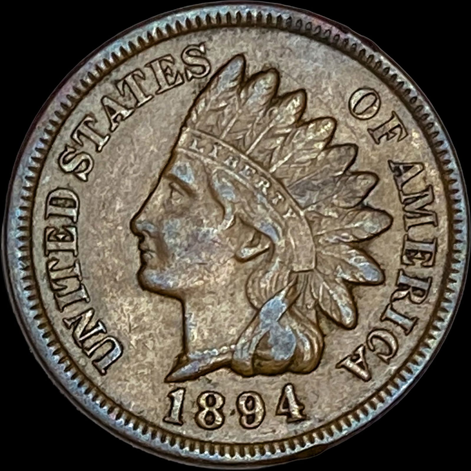 1894 Indian Head Cent CHOICE AU (1 of 2)