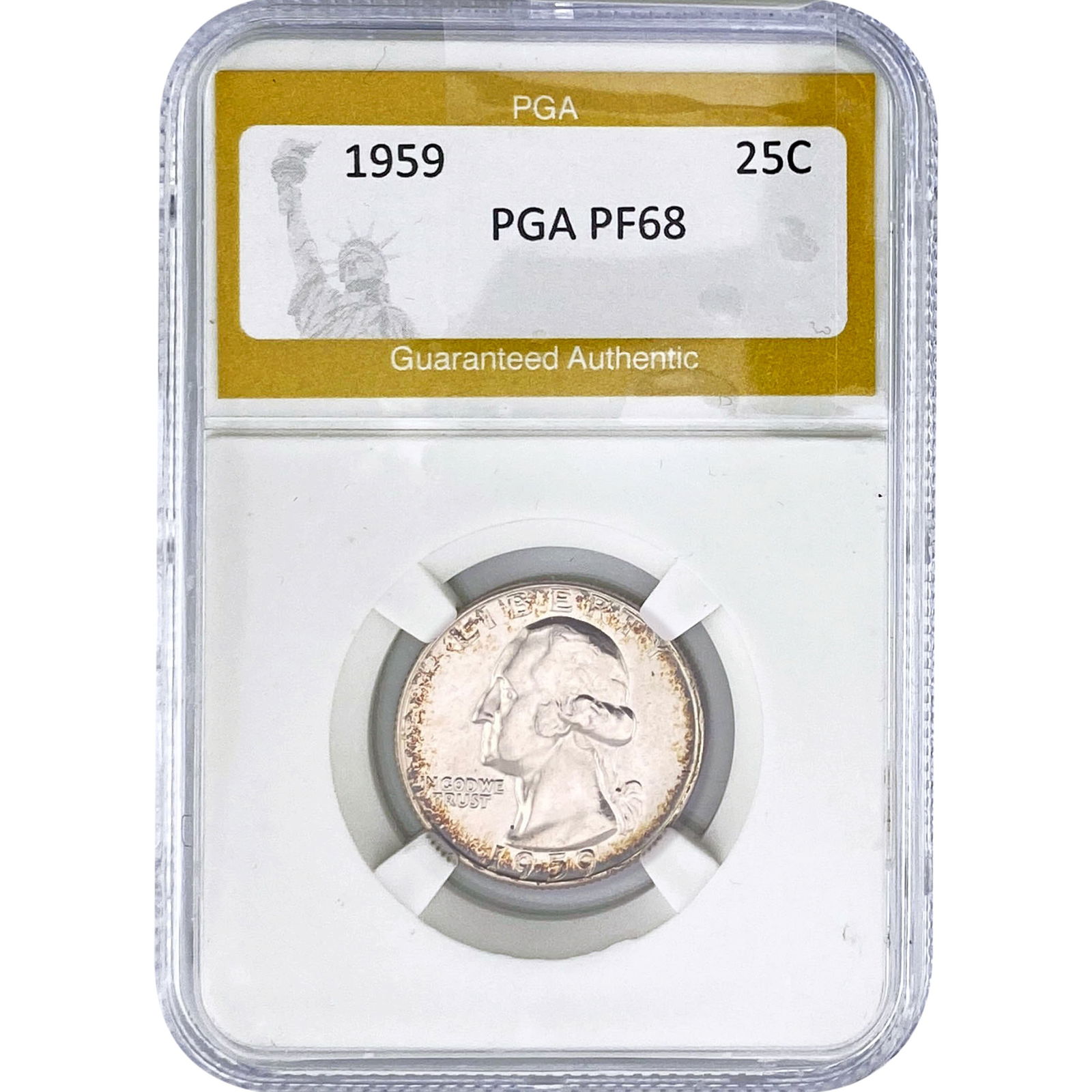 1959 Washington Silver Quarter PGA PF68: 1959 Washington Silver Quarter PGA PF68