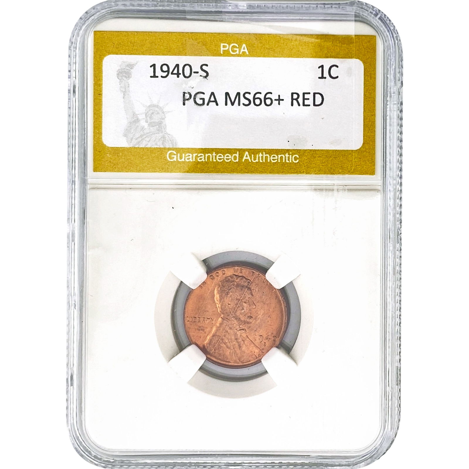1940-S Wheat Cent PGA MS66+ RED (1 of 2)