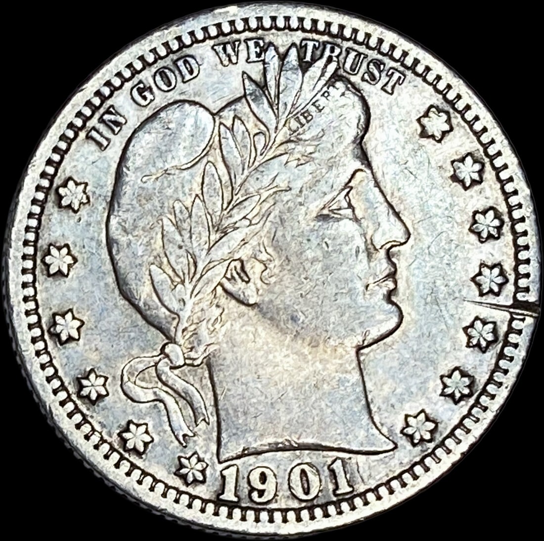 1901 Barber Quarter LIGHTLY CIRCULATED (1 of 2)