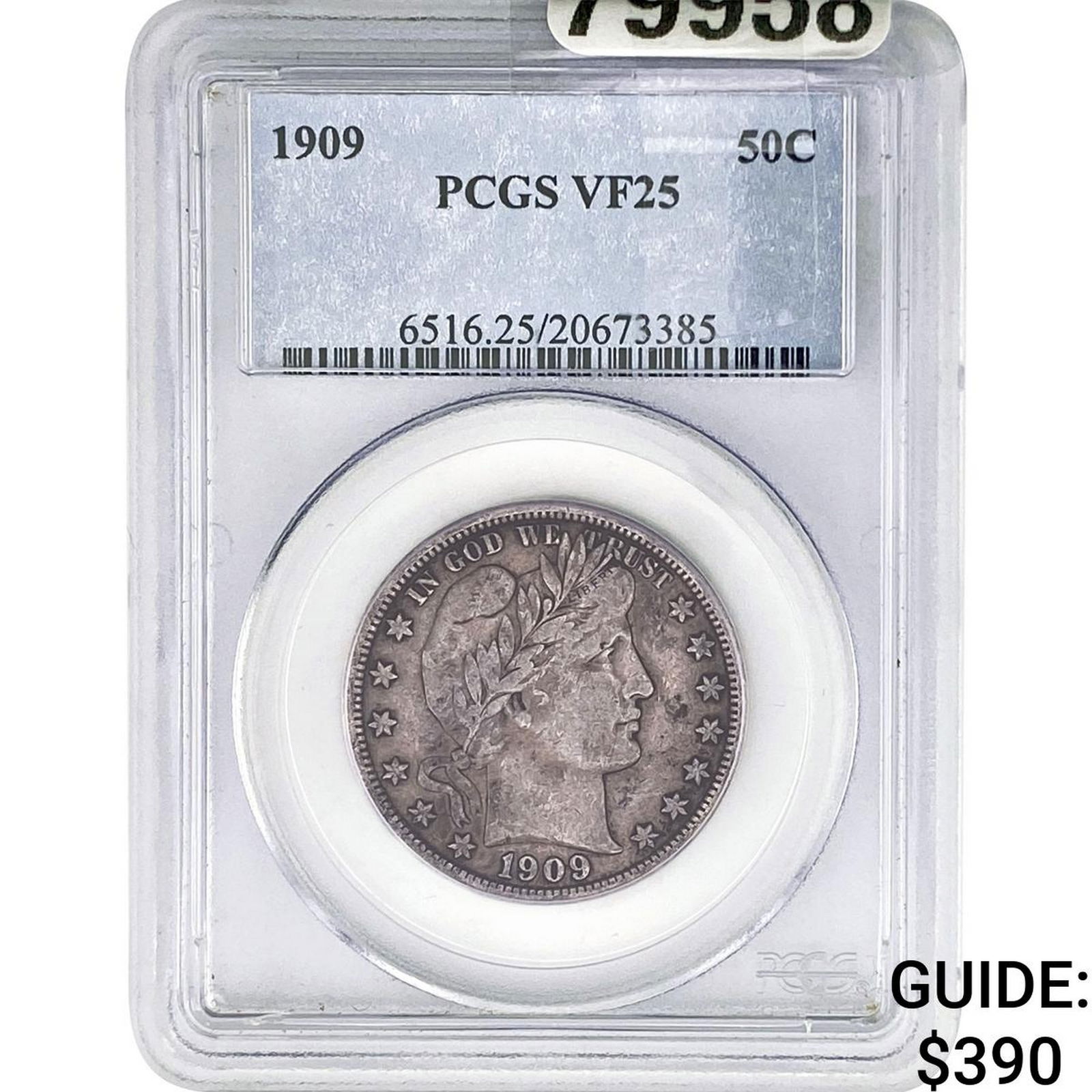 1909 Barber Half Dollar PCGS VF25 (1 of 2)