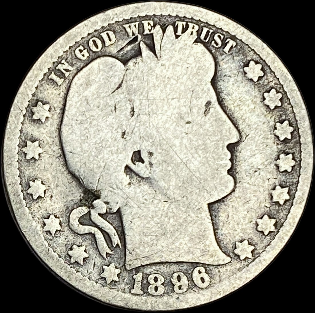 1896-O Silver Barber Quarter NICELY CIRCULATED (1 of 2)
