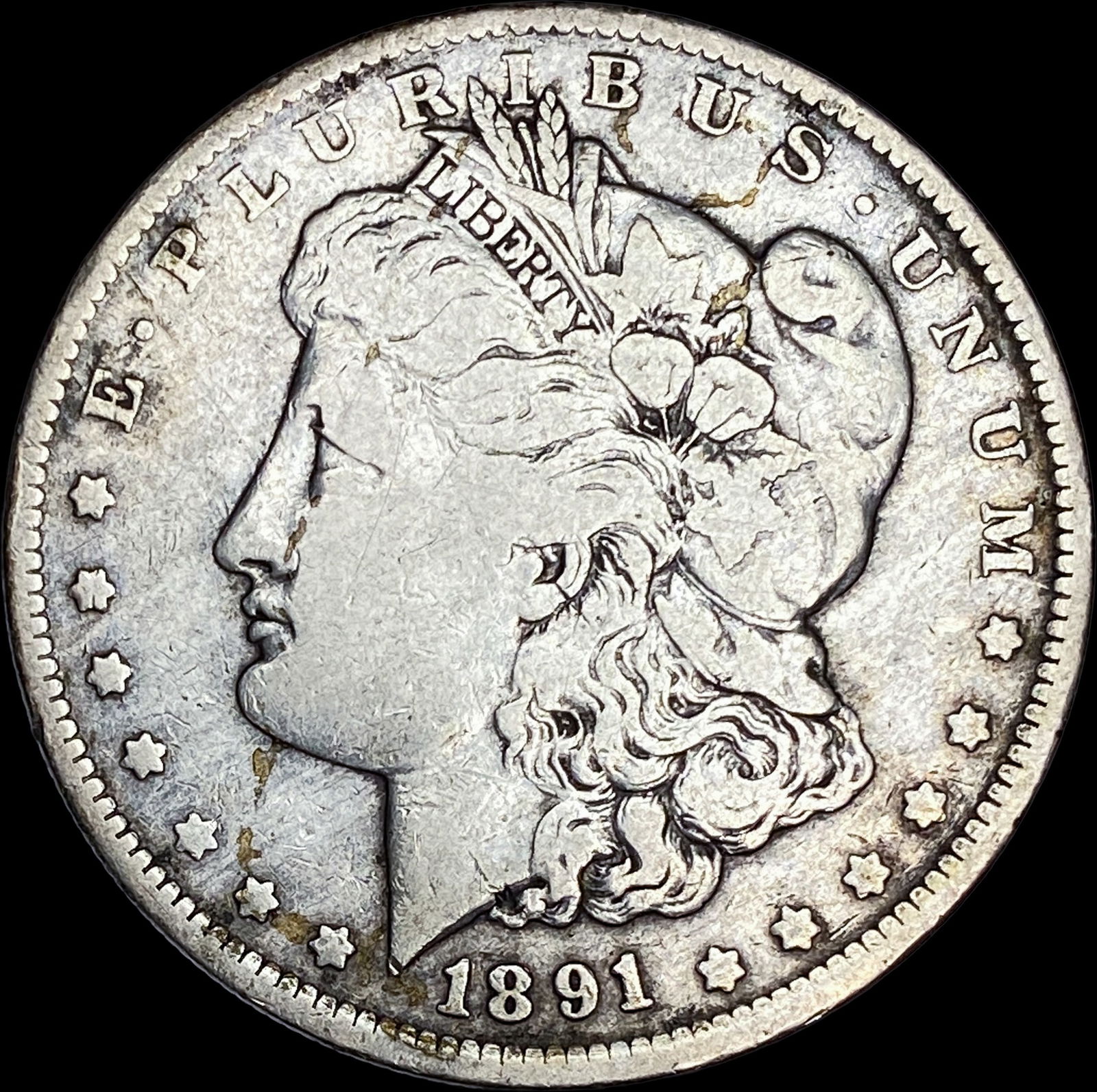 1891-O Silver Morgan Dollar NICELY CIRCULATED (1 of 2)