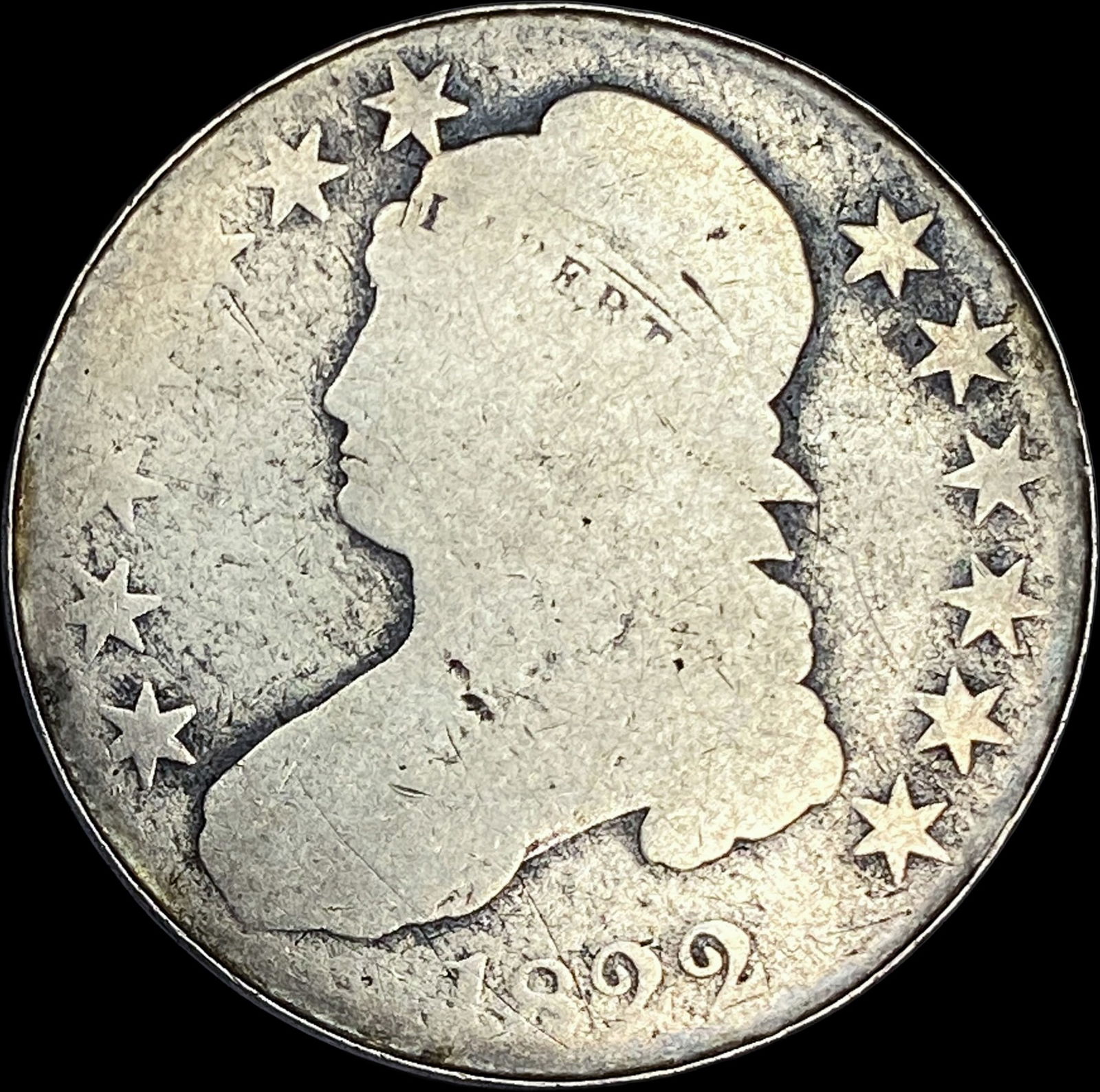 1822 Capped Bust Half Dollar NICELY CIRCULATED (1 of 2)