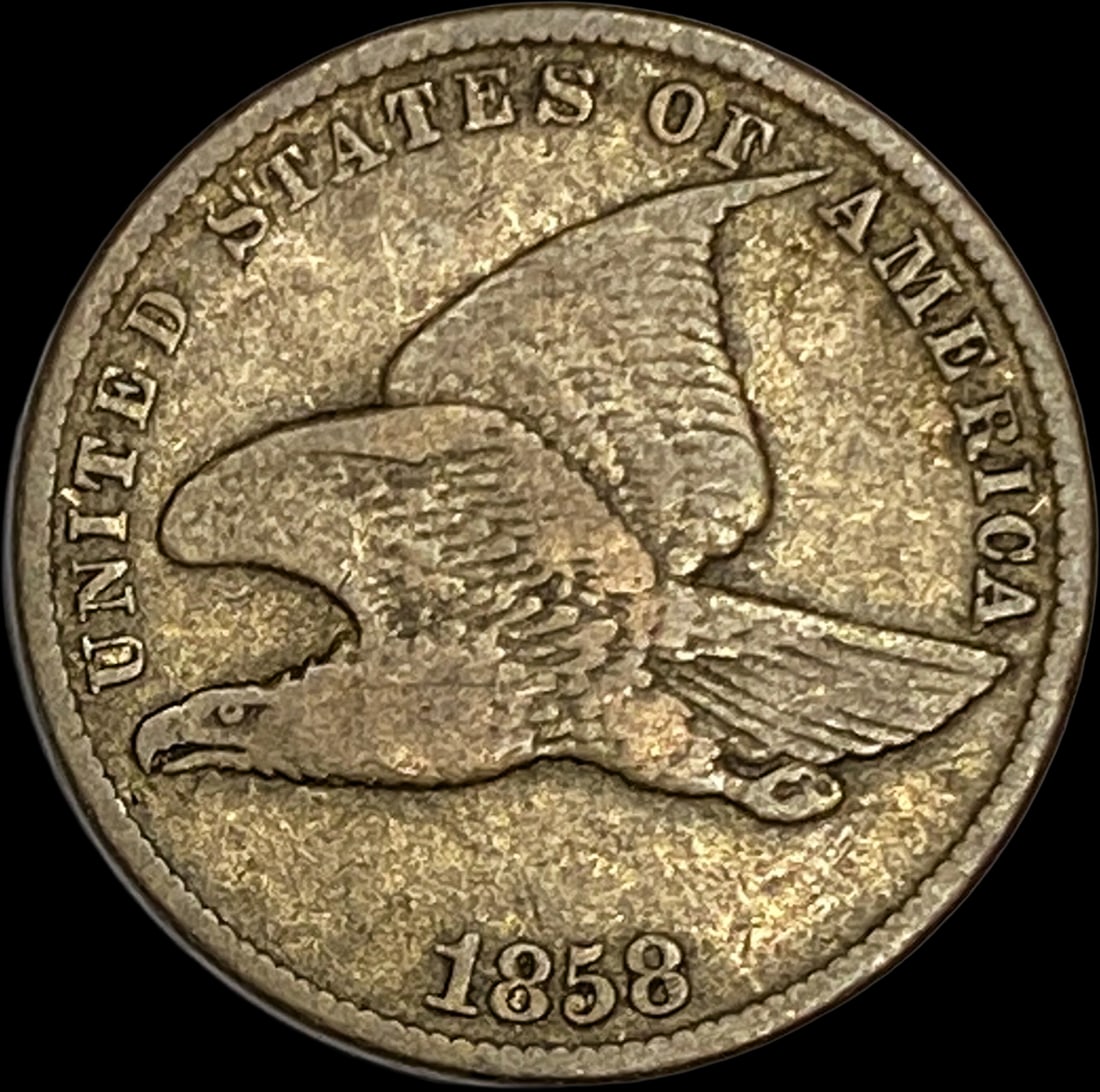 1858 Copper-Nickel Flying Eagle Cent LIGHTLY CIRCULATED (1 of 2)