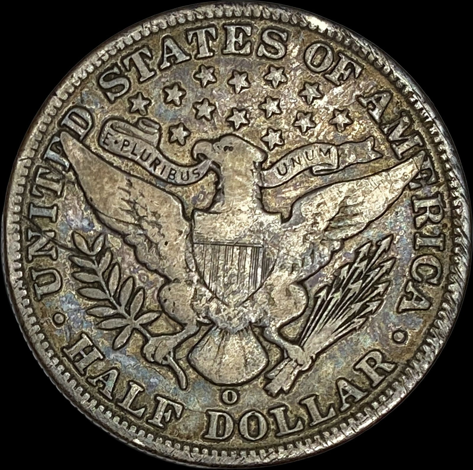 1902-O Silver Half Dollar (Barber) LIGHTLY CIRCULATED - 2
